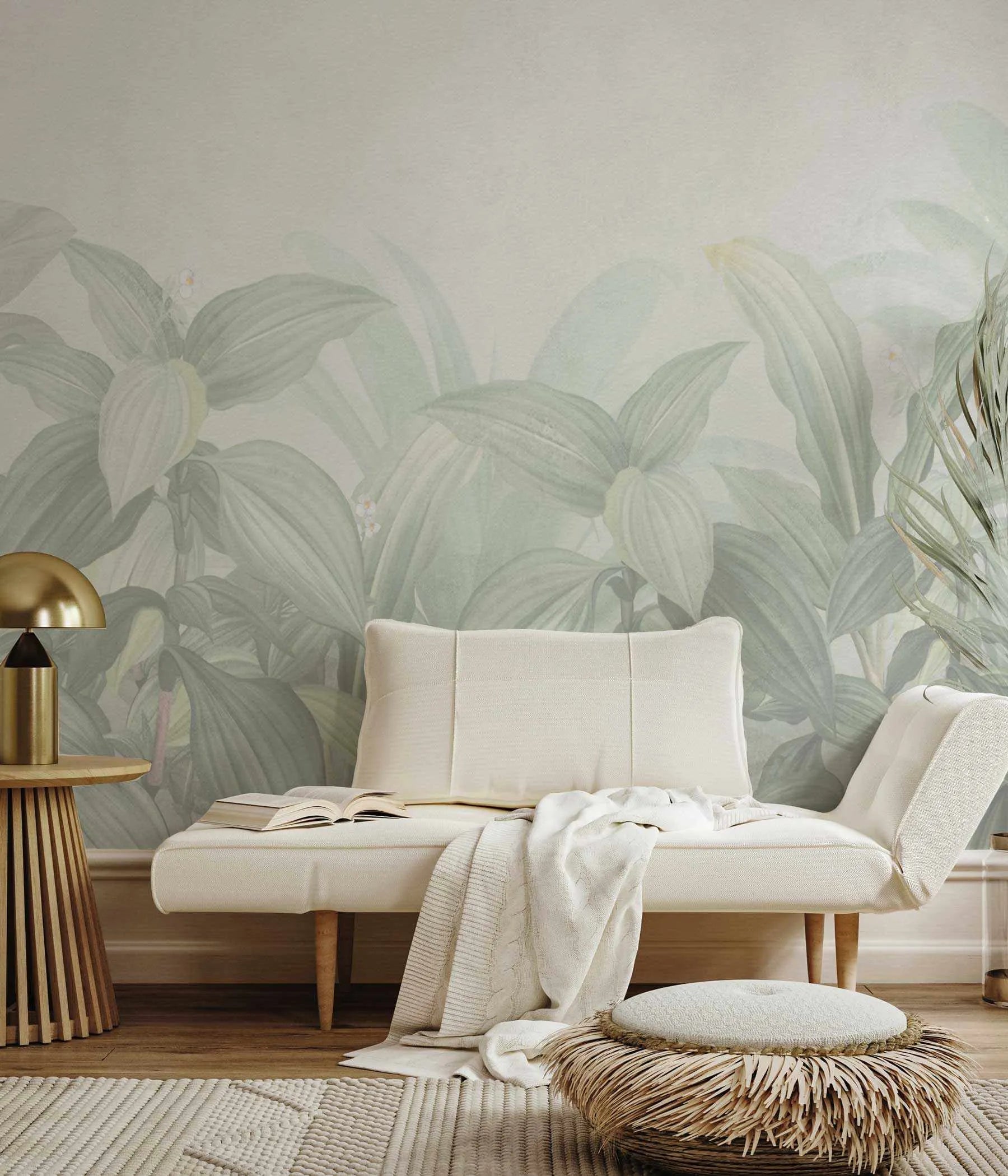 Rainforest Luxe Wallpaper-Wallpaper-Buy Australian Removable Wallpaper Now Sage Green Wallpaper Peel And Stick Wallpaper Online At Olive et Oriel Custom Made Wallpapers Wall Papers Decorate Your Bedroom Living Room Kids Room or Commercial Interior