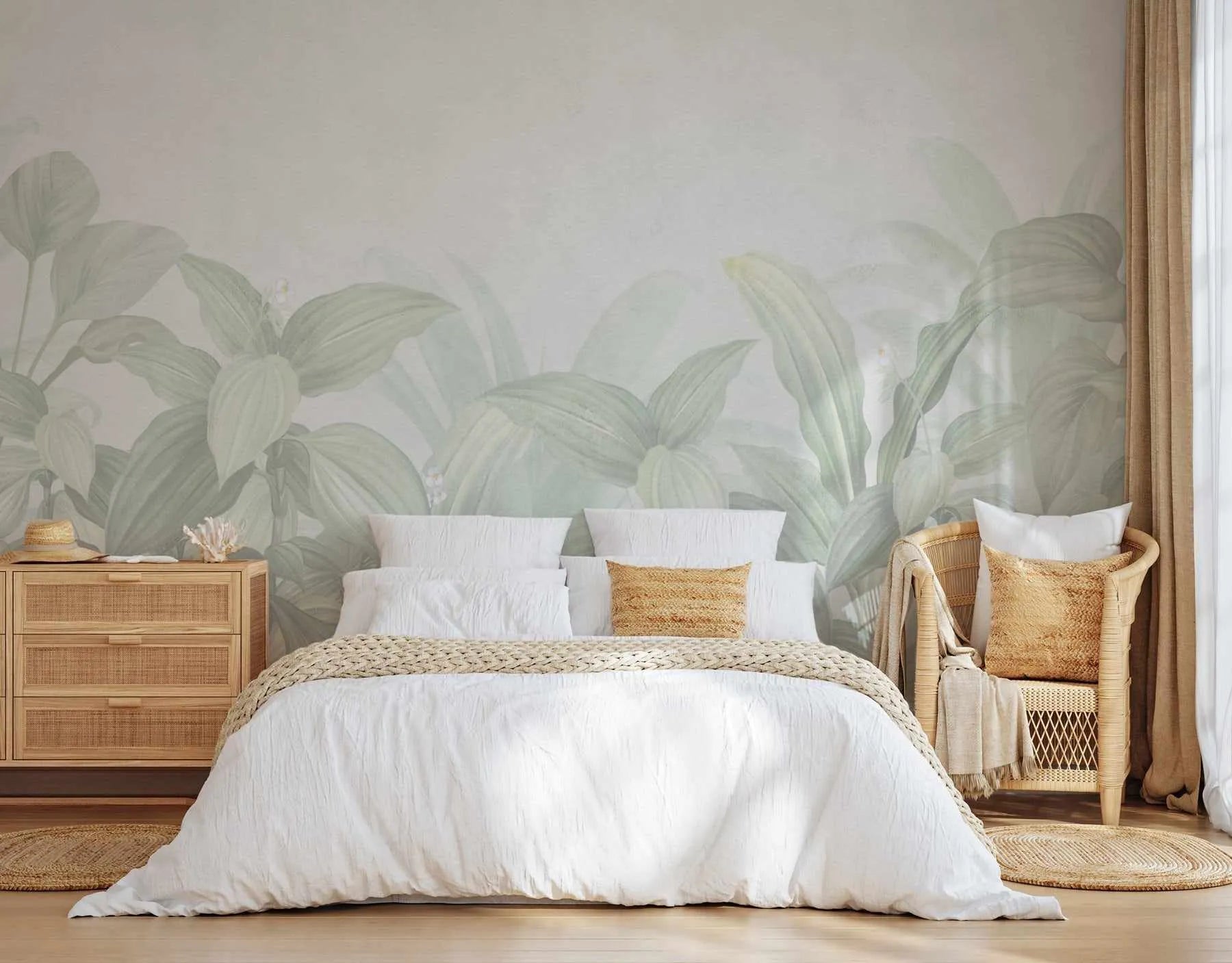 Rainforest Luxe Wallpaper-Wallpaper-Buy Australian Removable Wallpaper Now Sage Green Wallpaper Peel And Stick Wallpaper Online At Olive et Oriel Custom Made Wallpapers Wall Papers Decorate Your Bedroom Living Room Kids Room or Commercial Interior