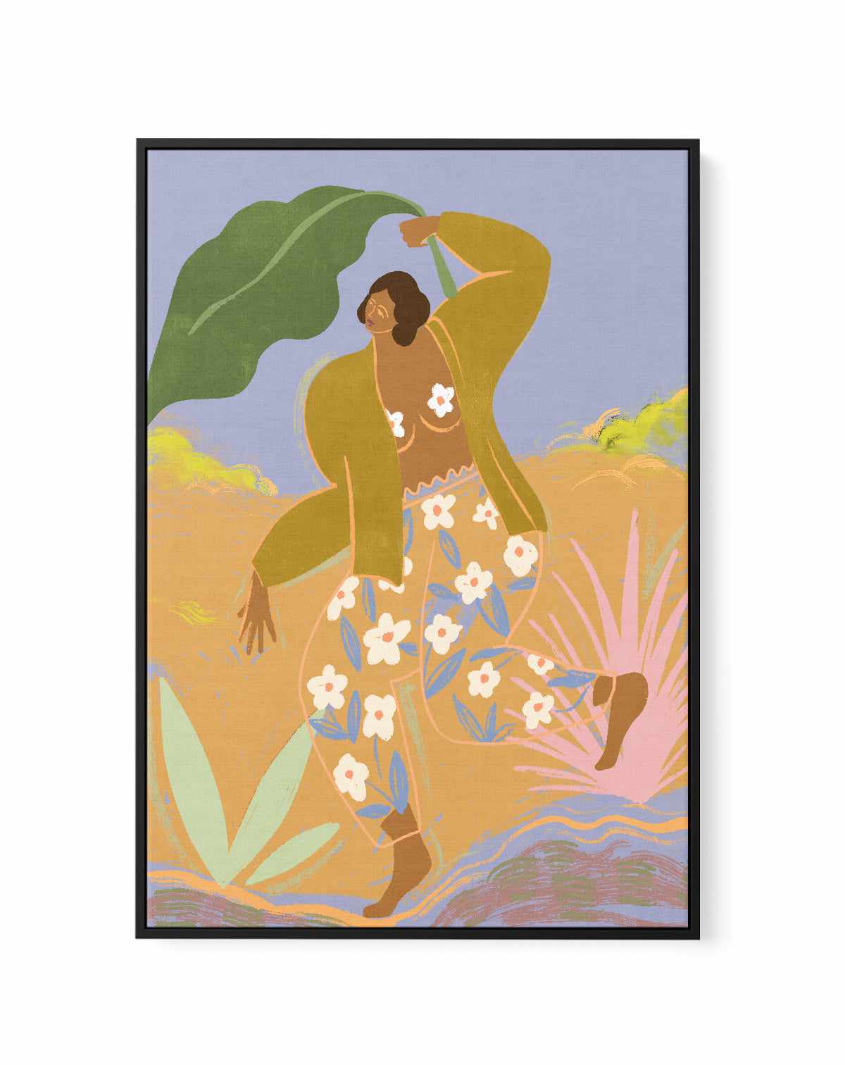 Rainy Day by Arty Guava | Framed Canvas Art Print from Olive et Oriel where you can shop wallpaper and artworks online