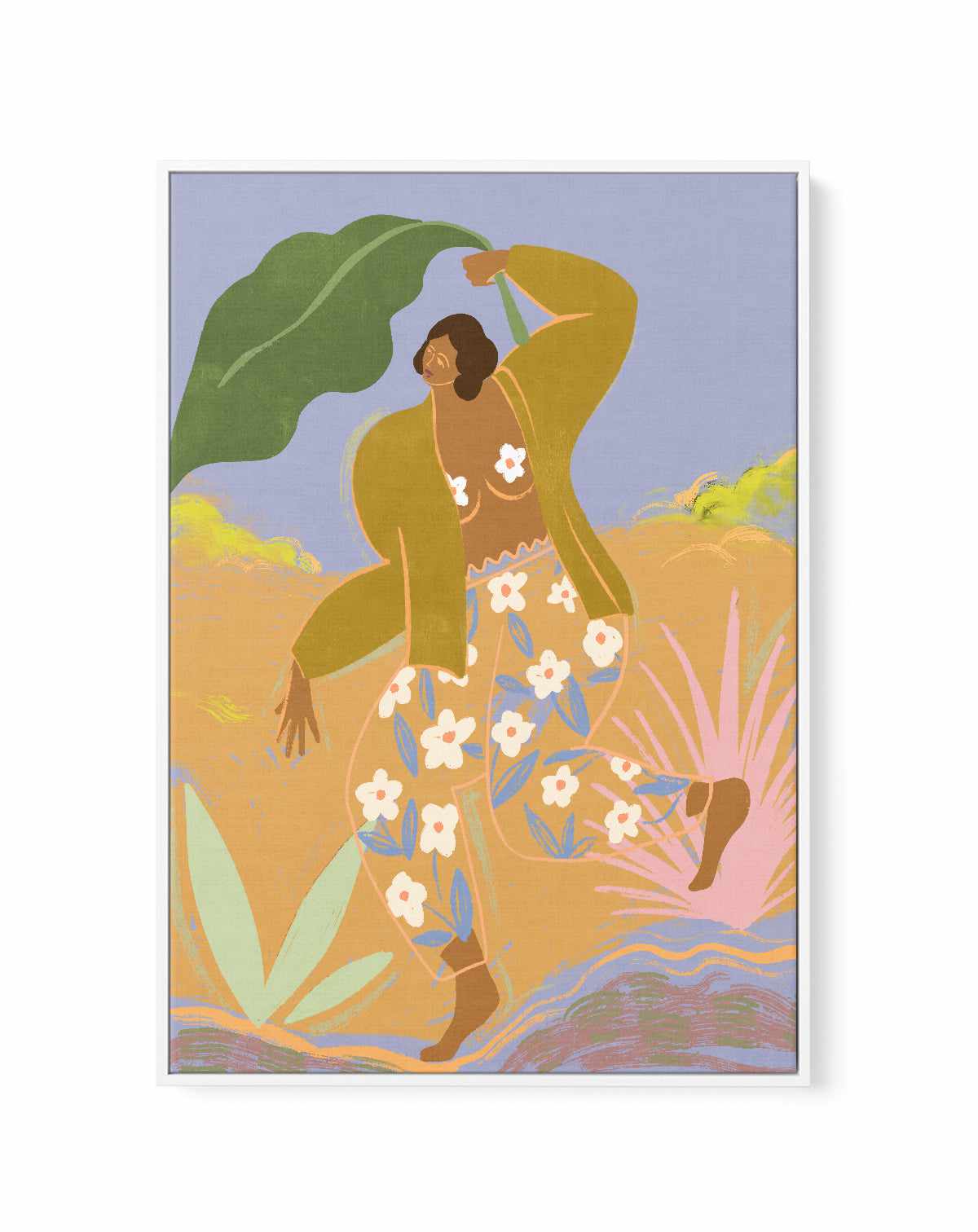 Rainy Day by Arty Guava | Framed Canvas Art Print from Olive et Oriel where you can shop wallpaper and artworks online