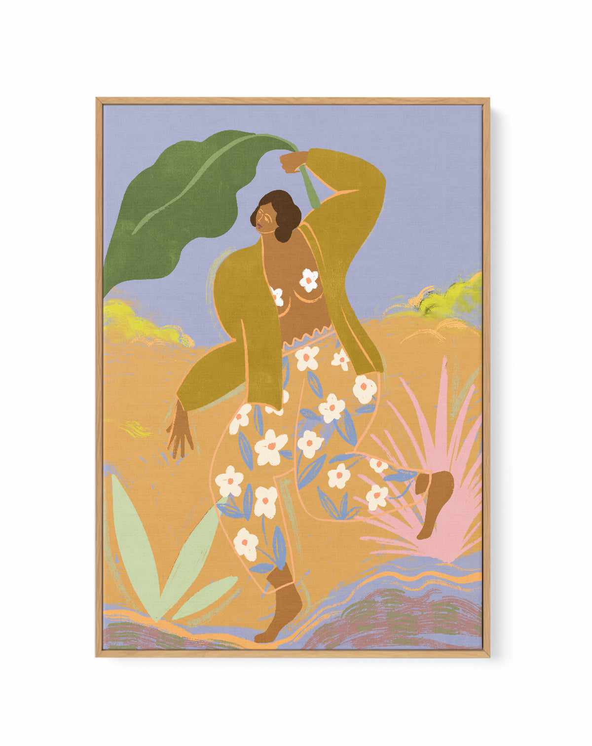 Rainy Day by Arty Guava | Framed Canvas Art Print from Olive et Oriel where you can shop wallpaper and artworks online