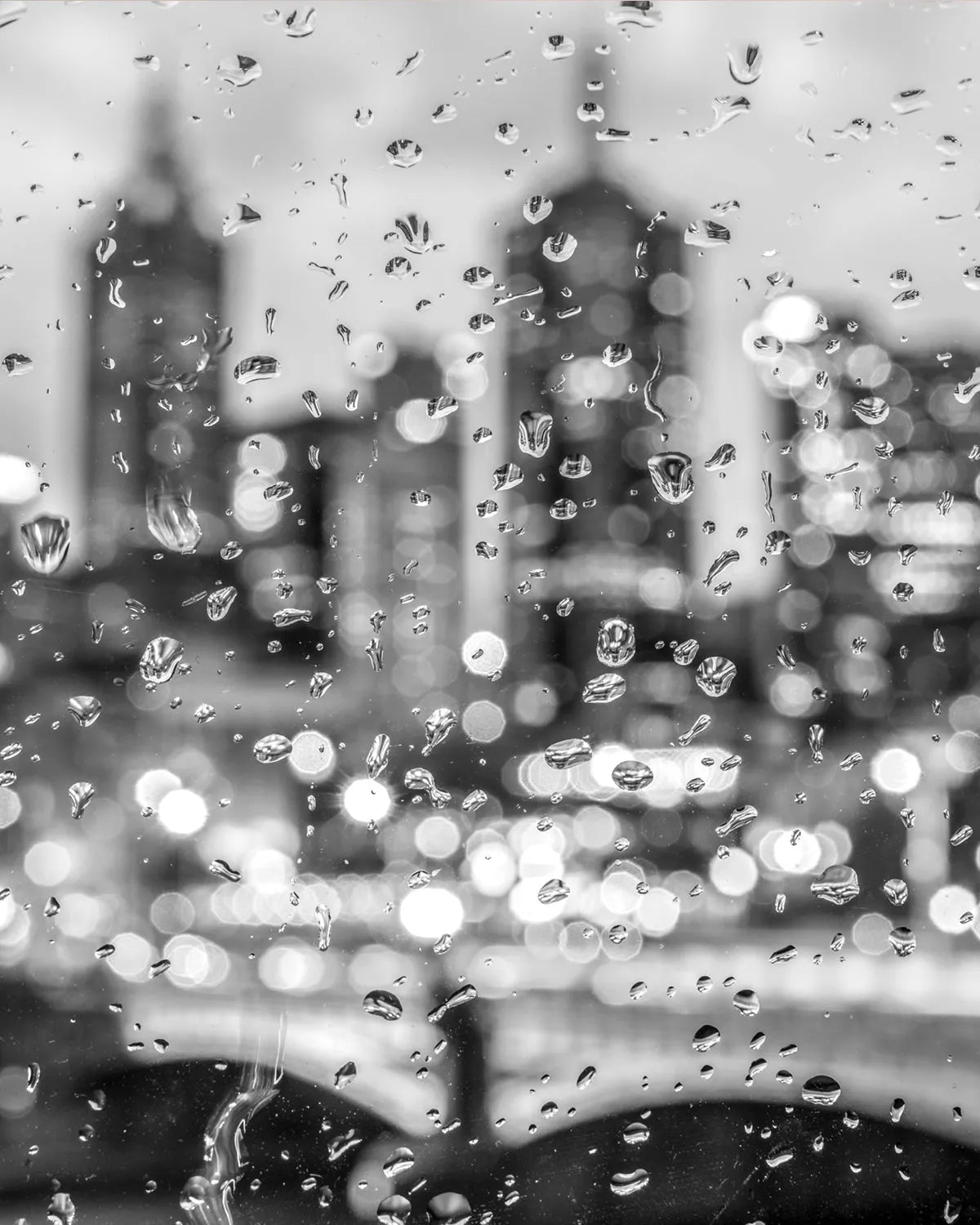 Rainy Grey Nights | Melbourne Photo Mural Wallpaper from Olive et Oriel where you can shop wallpaper and artworks online