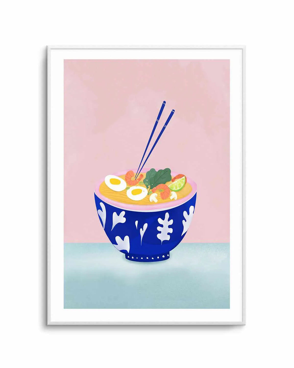 Ramen Bowl by Petra Lizde Art Print from Olive et Oriel where you can shop wallpaper and artworks online