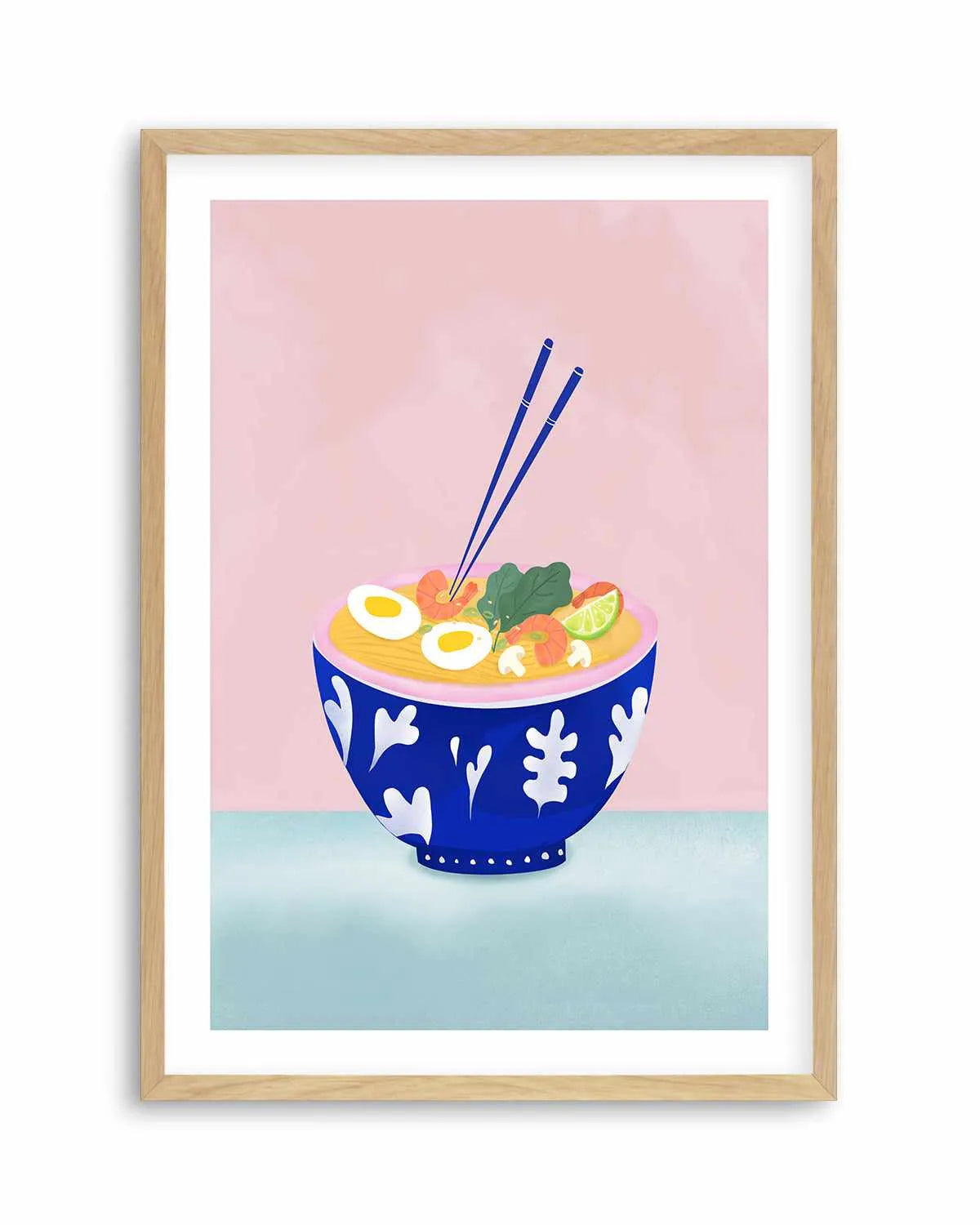 Ramen Bowl by Petra Lizde Art Print from Olive et Oriel where you can shop wallpaper and artworks online