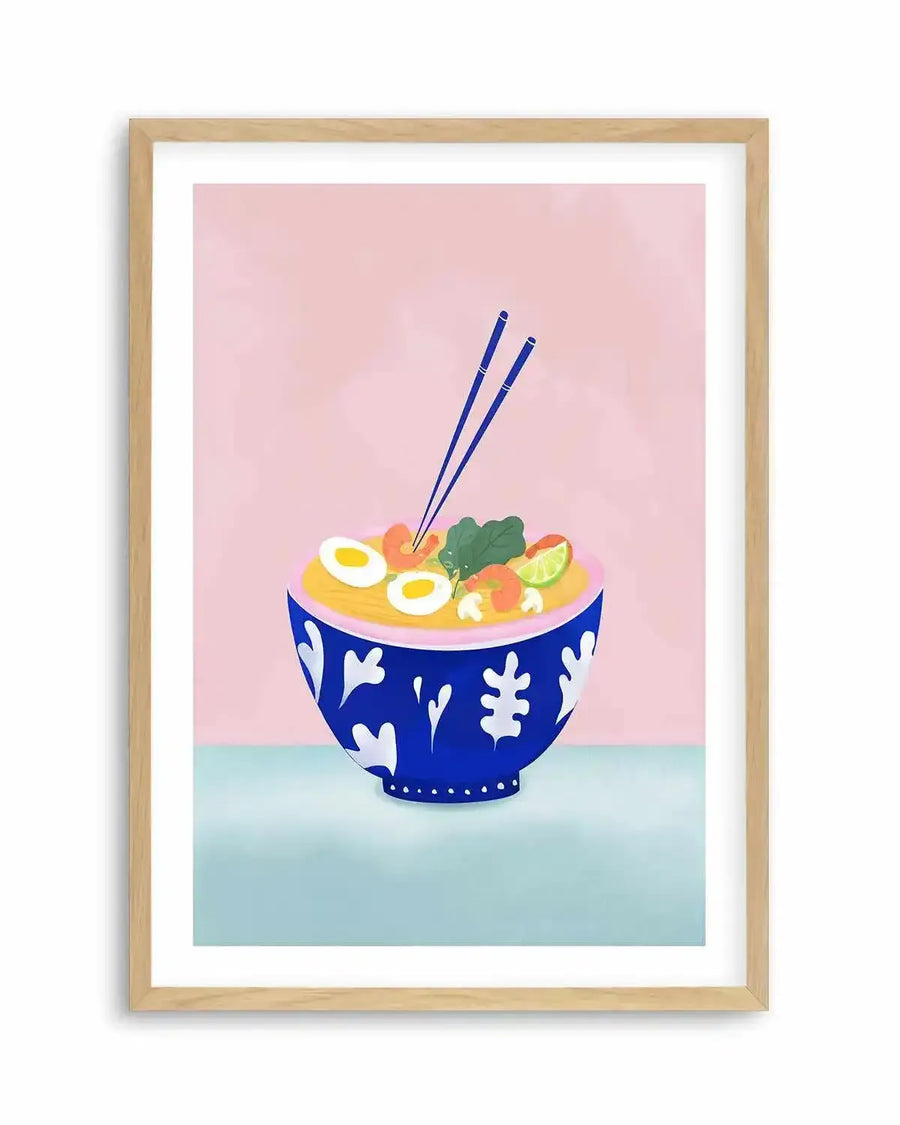 Ramen Bowl by Petra Lizde Art Print from Olive et Oriel where you can shop wallpaper and artworks online