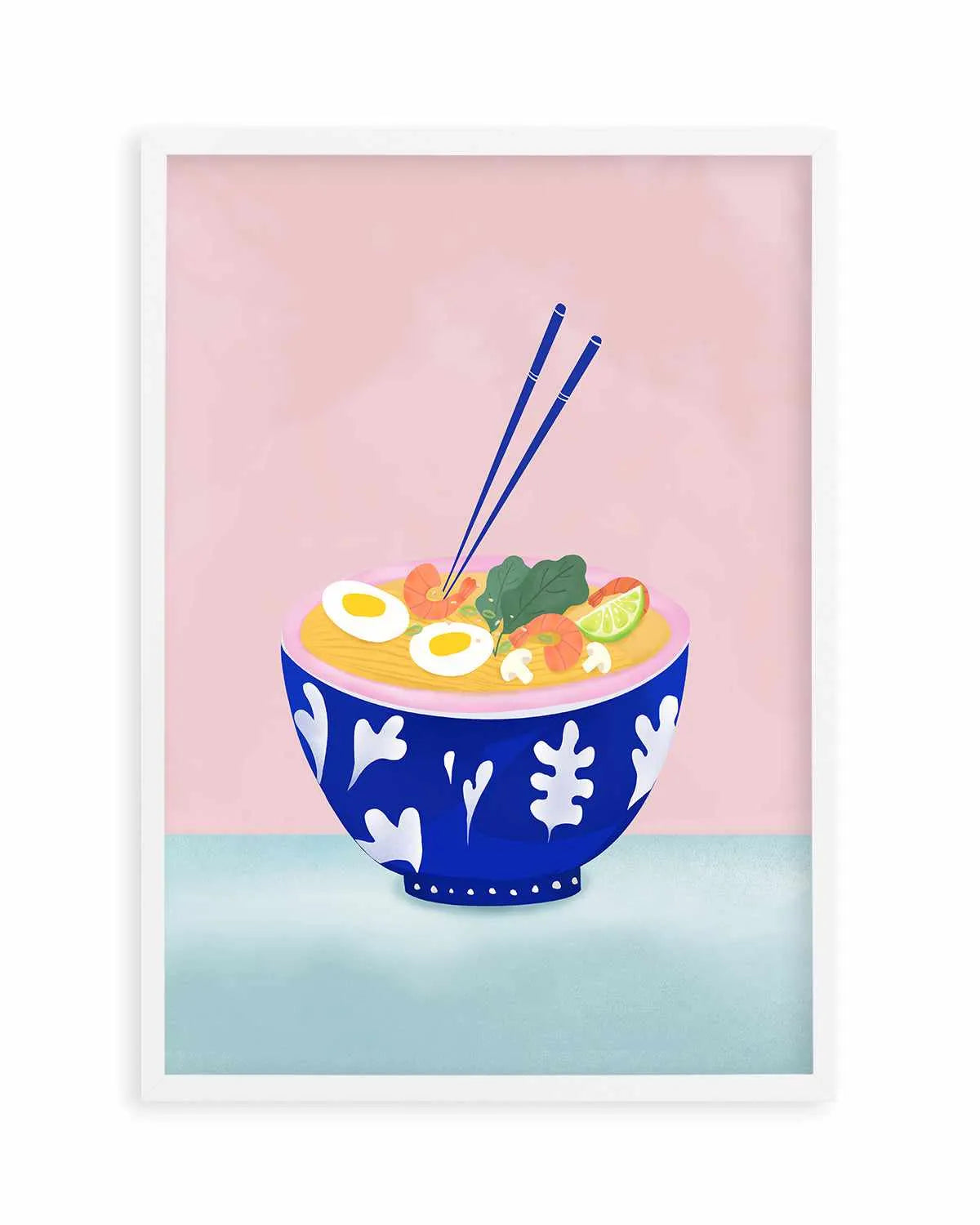 Ramen Bowl by Petra Lizde Art Print from Olive et Oriel where you can shop wallpaper and artworks online