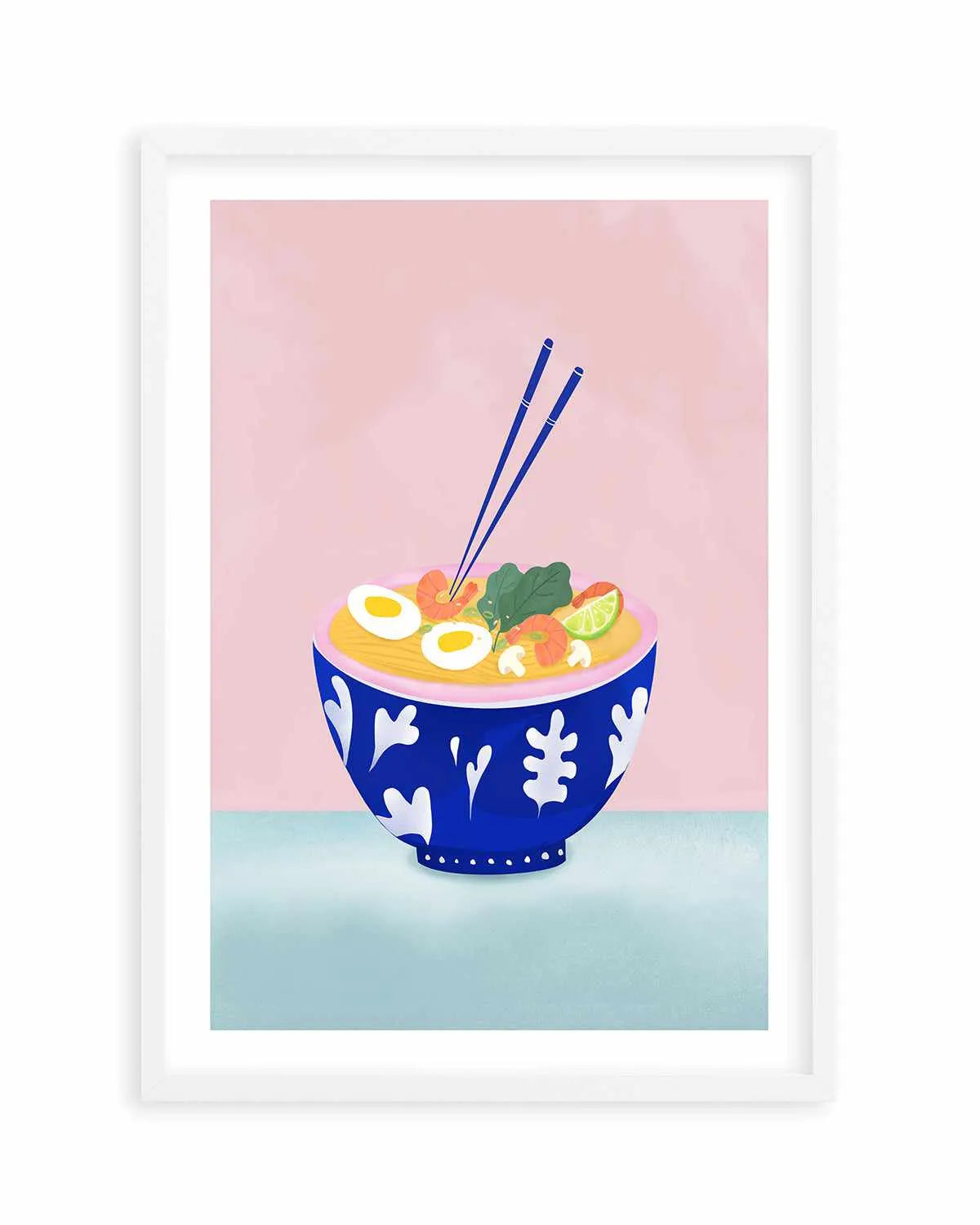 Ramen Bowl by Petra Lizde Art Print from Olive et Oriel where you can shop wallpaper and artworks online
