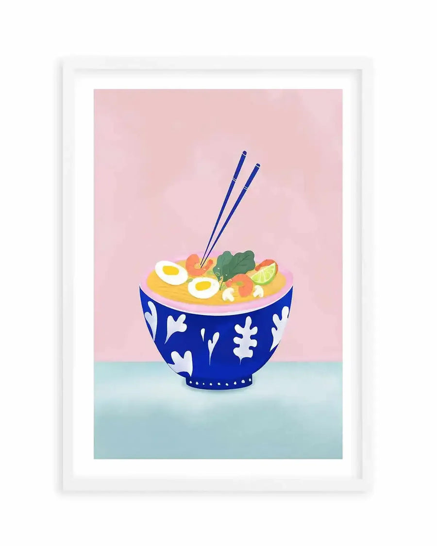 Ramen Bowl by Petra Lizde Art Print from Olive et Oriel where you can shop wallpaper and artworks online