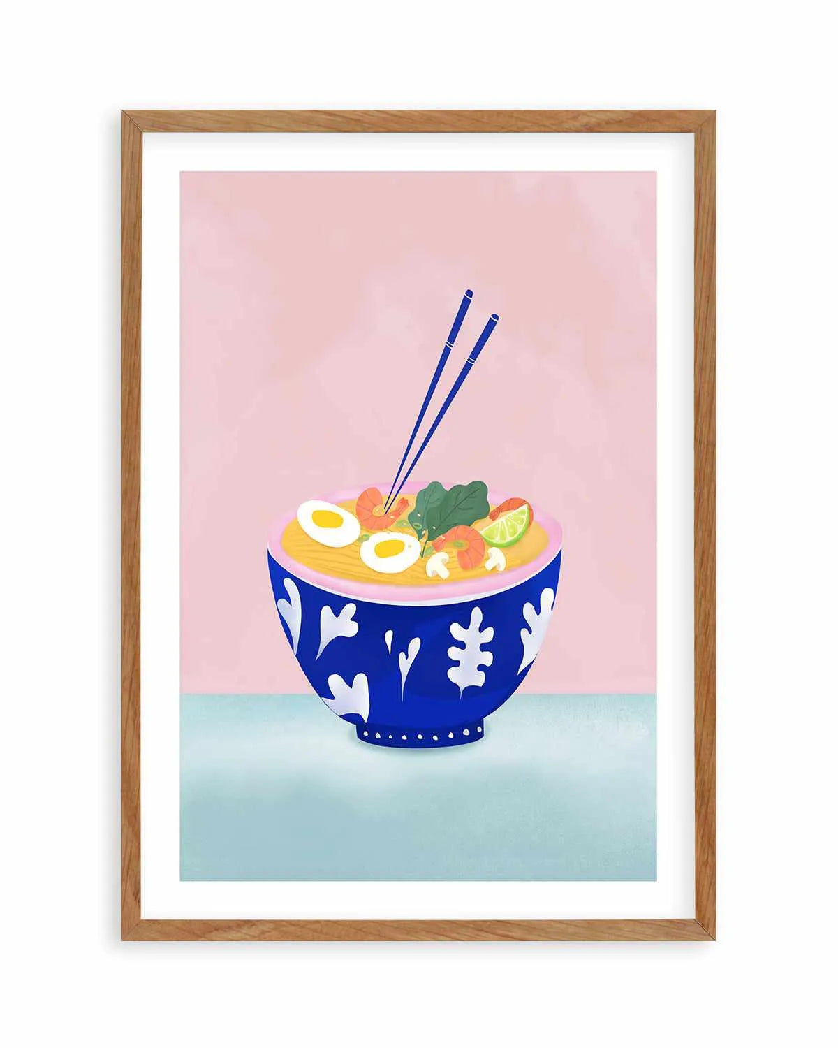 Ramen Bowl by Petra Lizde Art Print from Olive et Oriel where you can shop wallpaper and artworks online