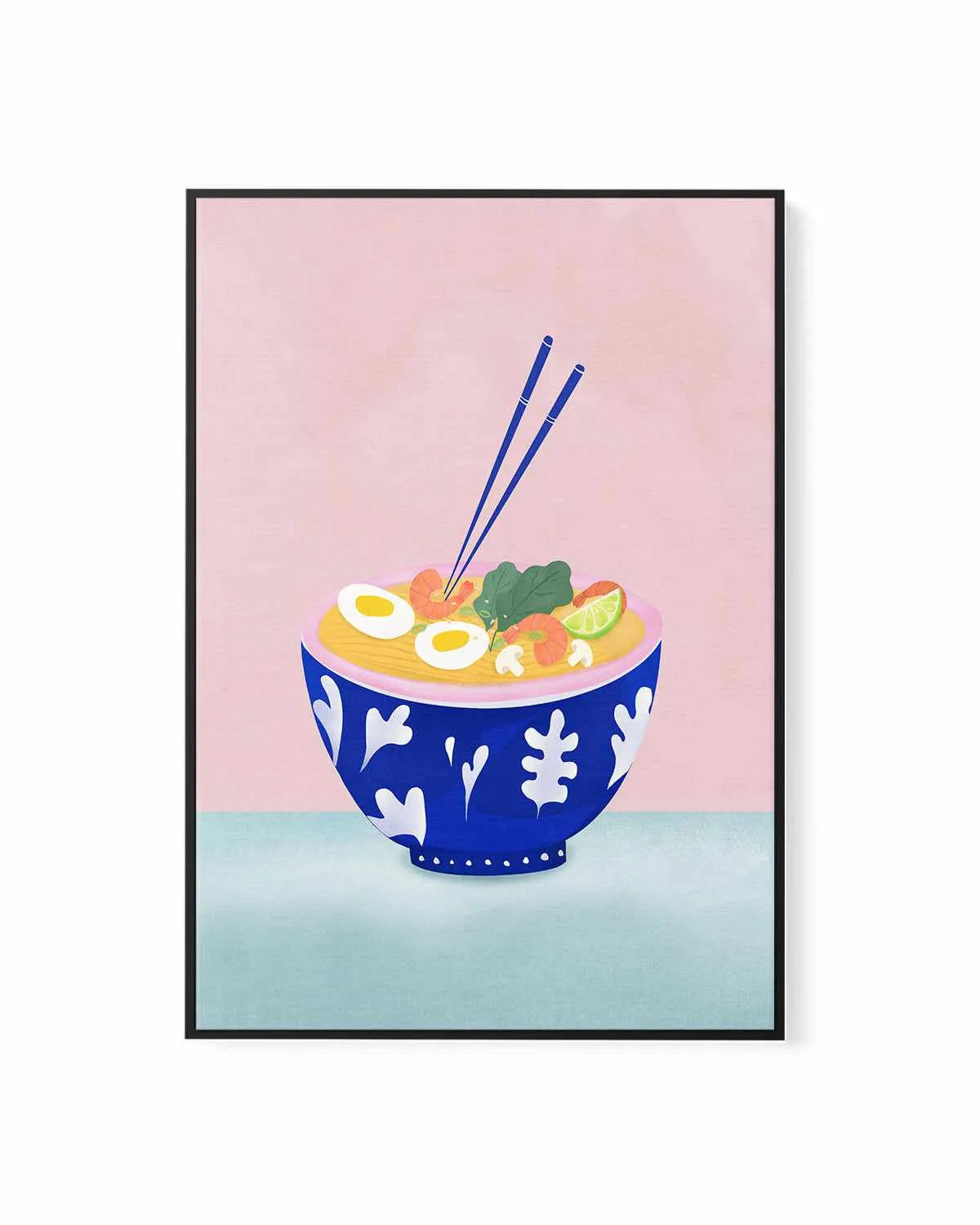 Ramen Bowl by Petra Lizde | Framed Canvas Art Print from Olive et Oriel where you can shop wallpaper and artworks online