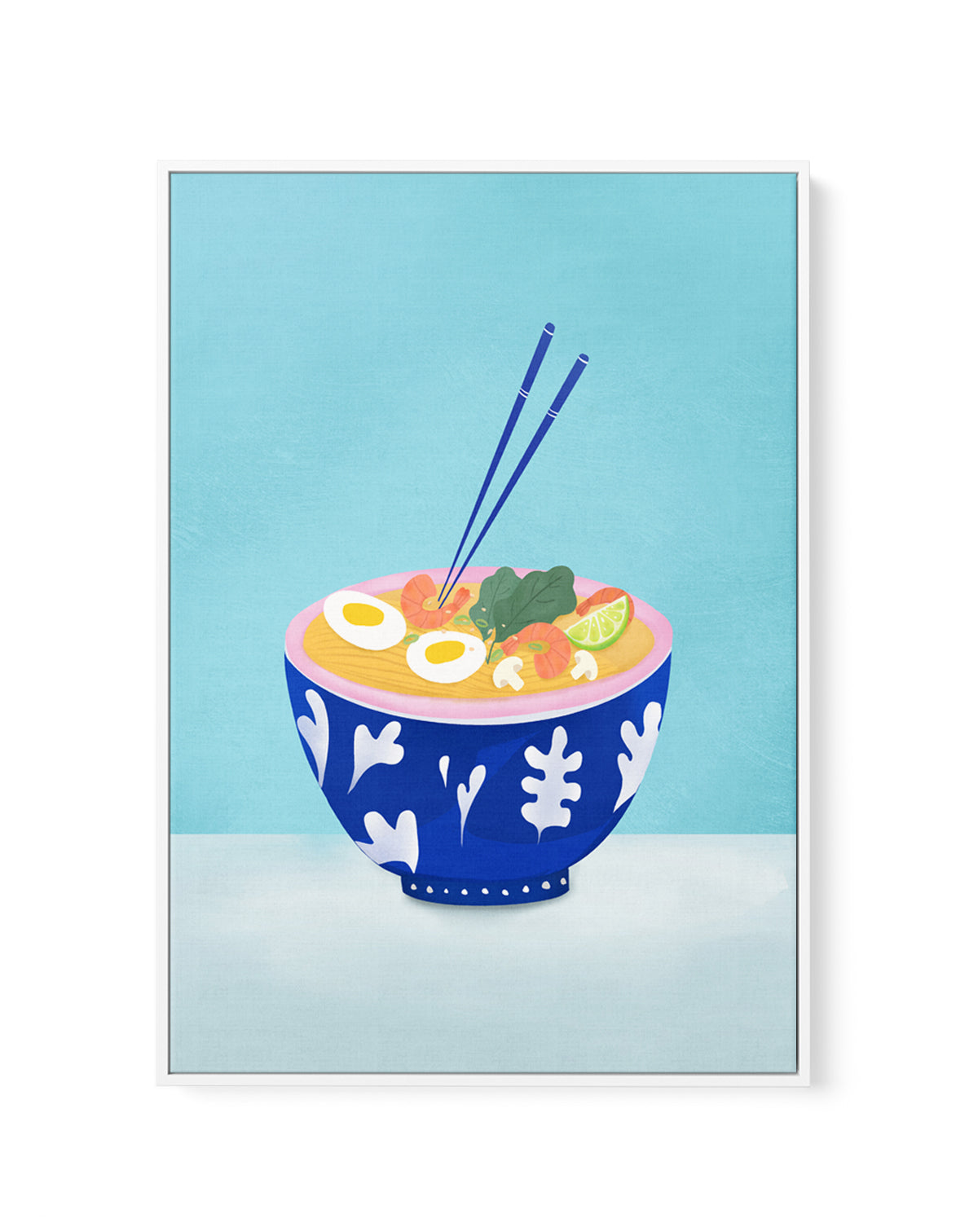 Ramen Bowl by Petra Lizde | Framed Canvas Art Print