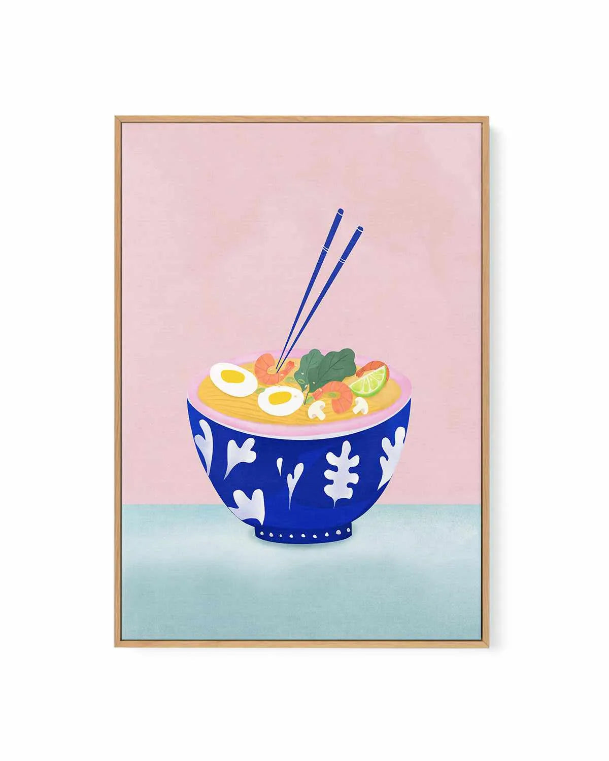 Ramen Bowl by Petra Lizde | Framed Canvas Art Print from Olive et Oriel where you can shop wallpaper and artworks online