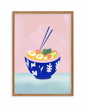 Ramen Bowl by Petra Lizde Art Print from Olive et Oriel where you can shop wallpaper and artworks online