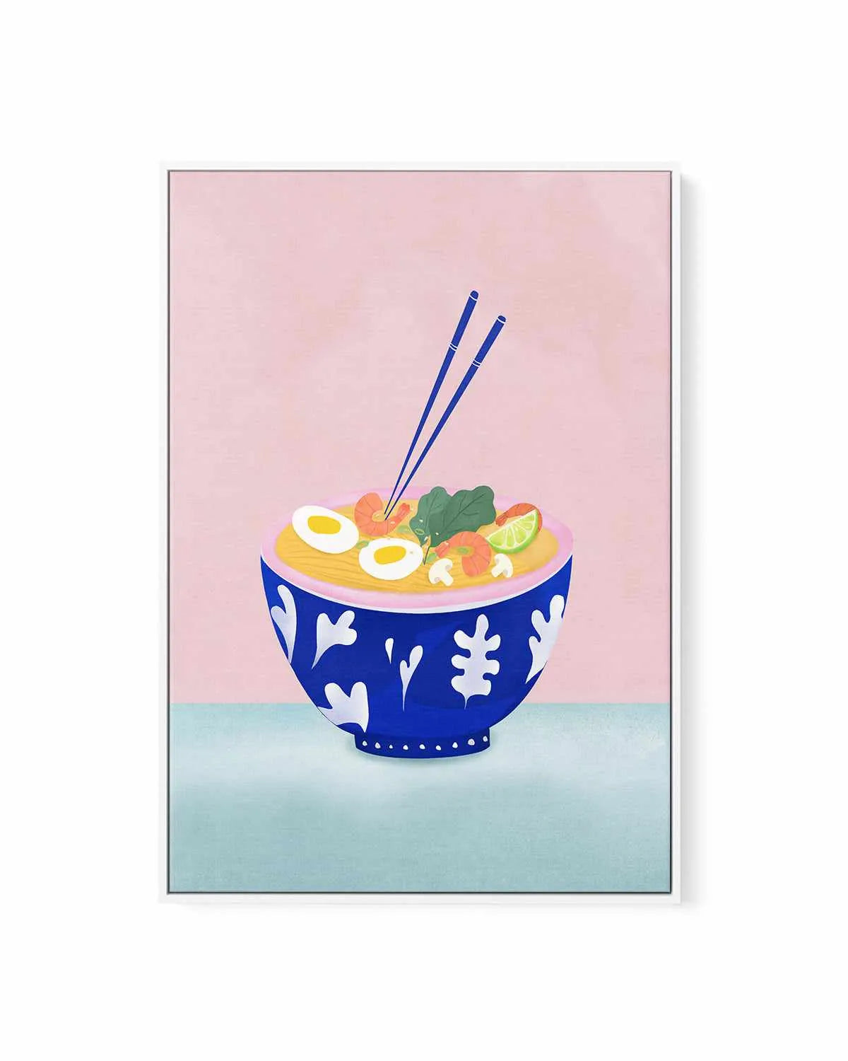 Ramen Bowl by Petra Lizde | Framed Canvas Art Print from Olive et Oriel where you can shop wallpaper and artworks online