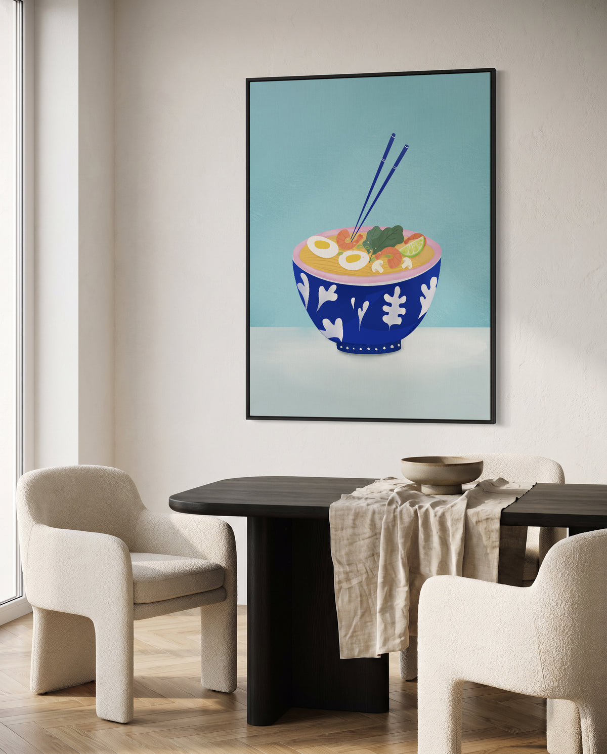 Ramen Bowl by Petra Lizde | Framed Canvas Art Print