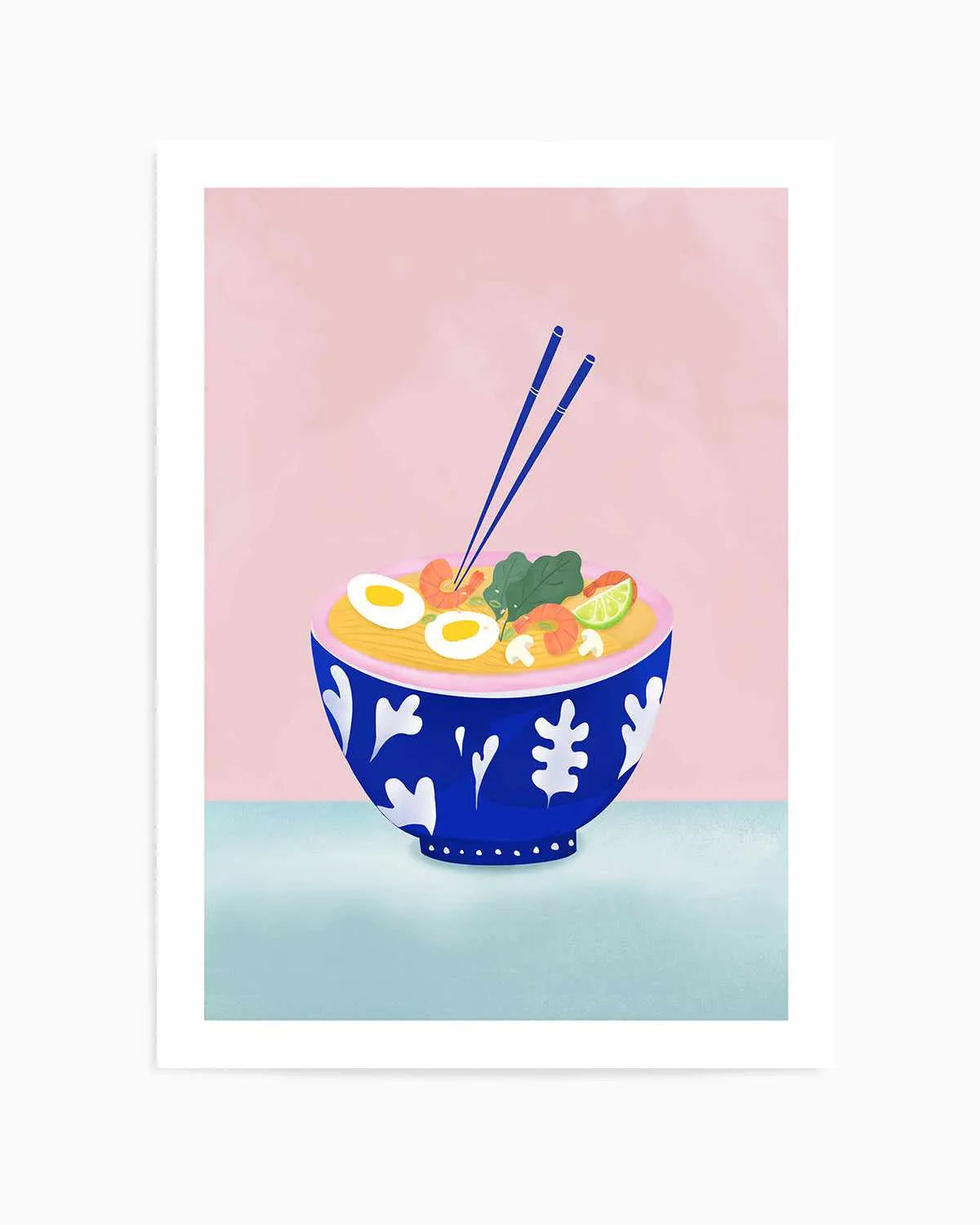 Ramen Bowl by Petra Lizde Art Print from Olive et Oriel where you can shop wallpaper and artworks online
