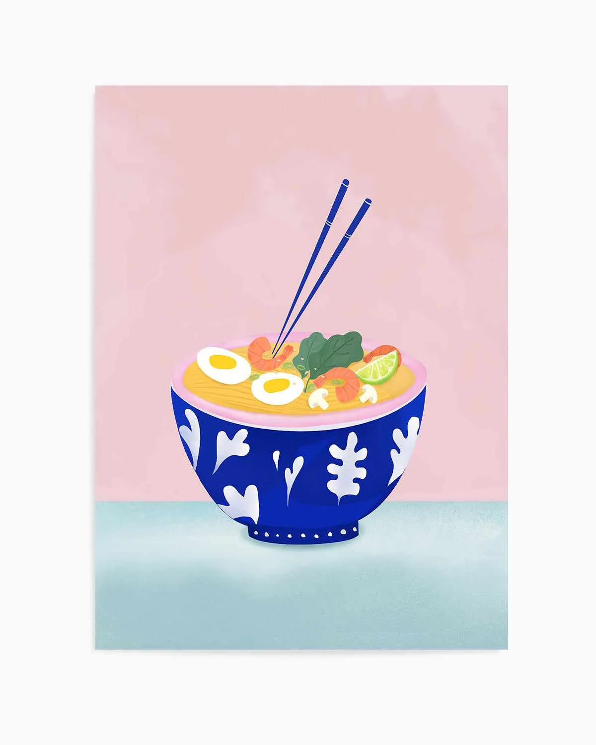 Ramen Bowl by Petra Lizde Art Print from Olive et Oriel where you can shop wallpaper and artworks online
