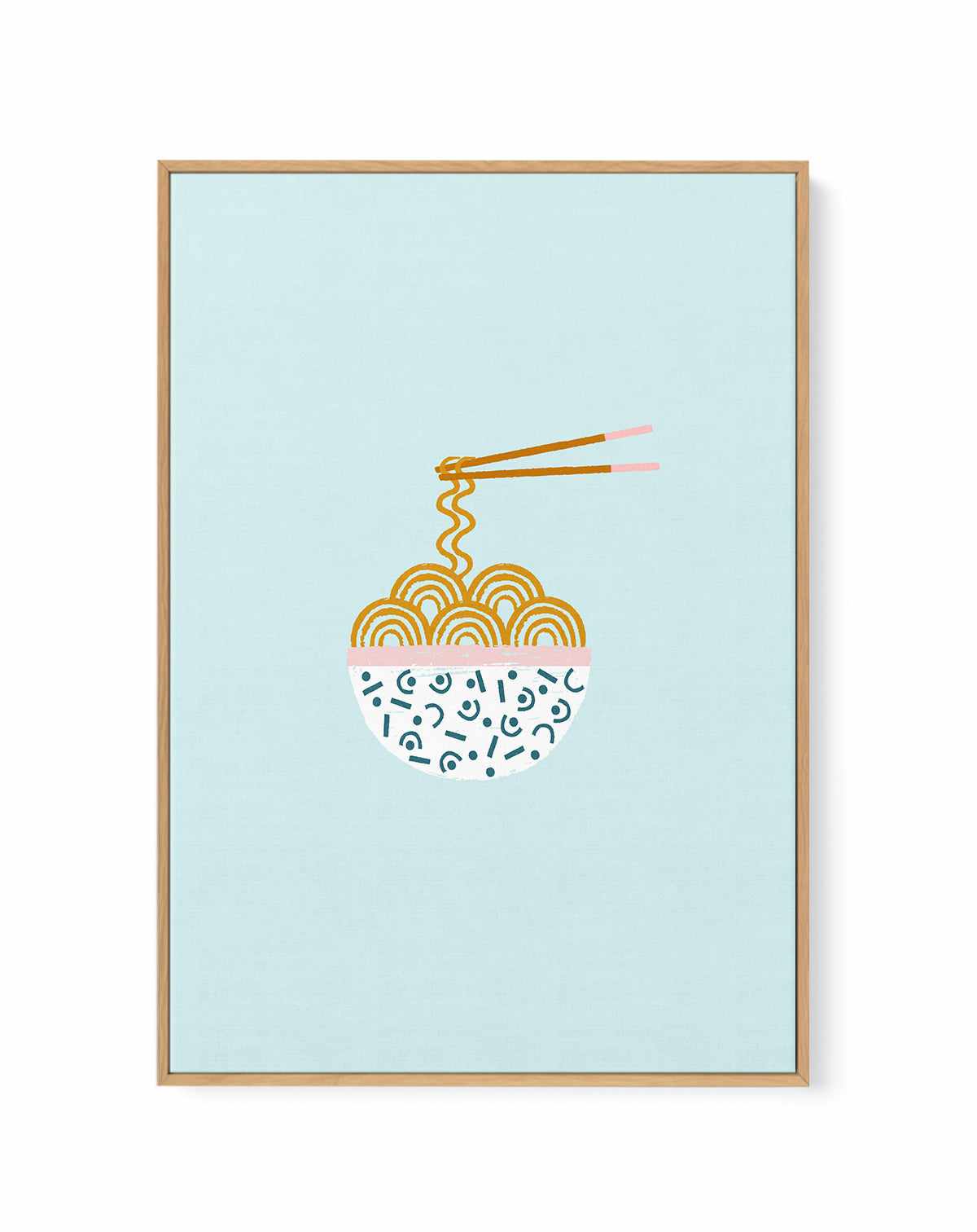 Ramen By Aislinn Simmonds | Framed Canvas Art Print from Olive et Oriel where you can shop wallpaper and artworks online