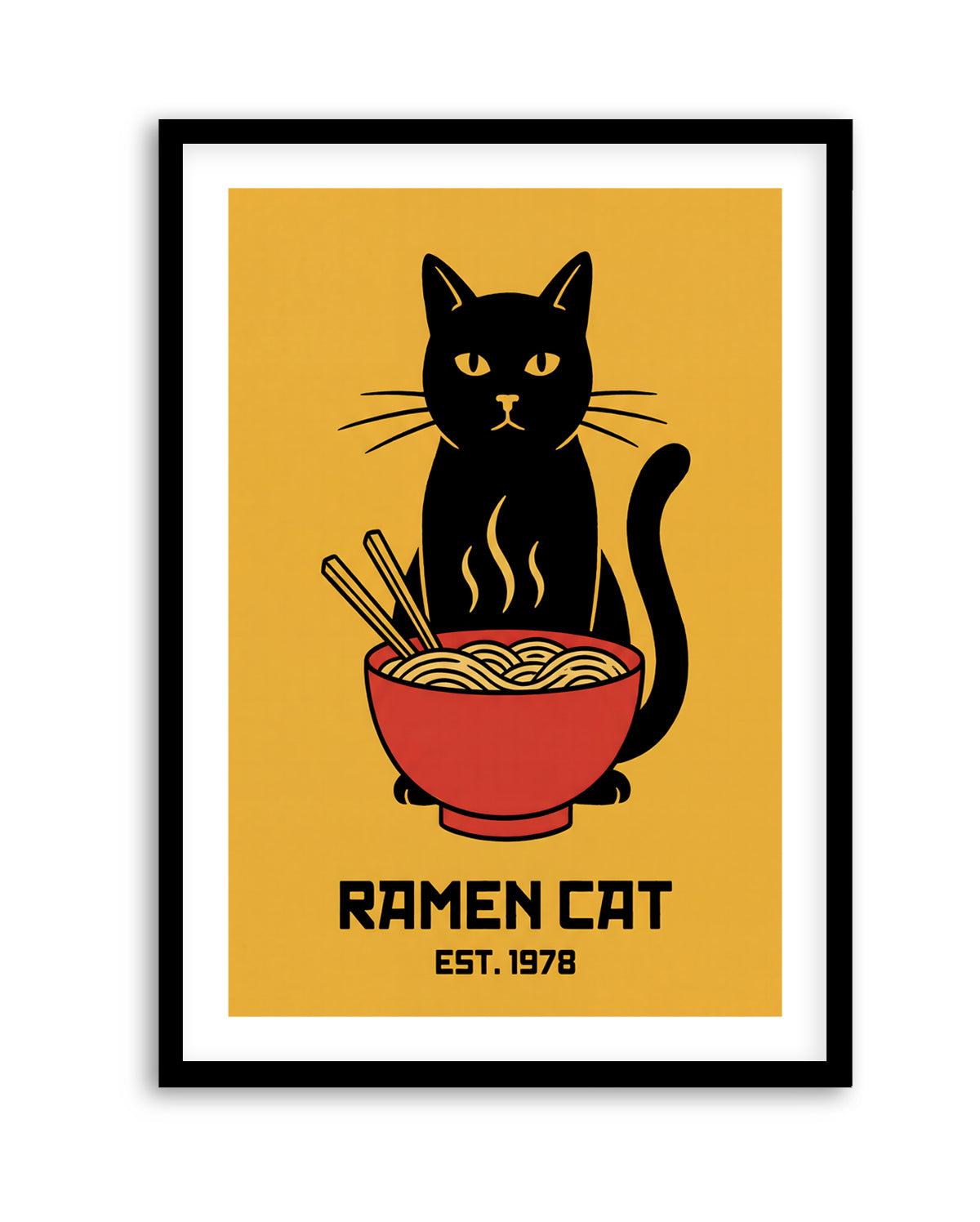 Ramen Cat by Andreas Magnusson | Art Print