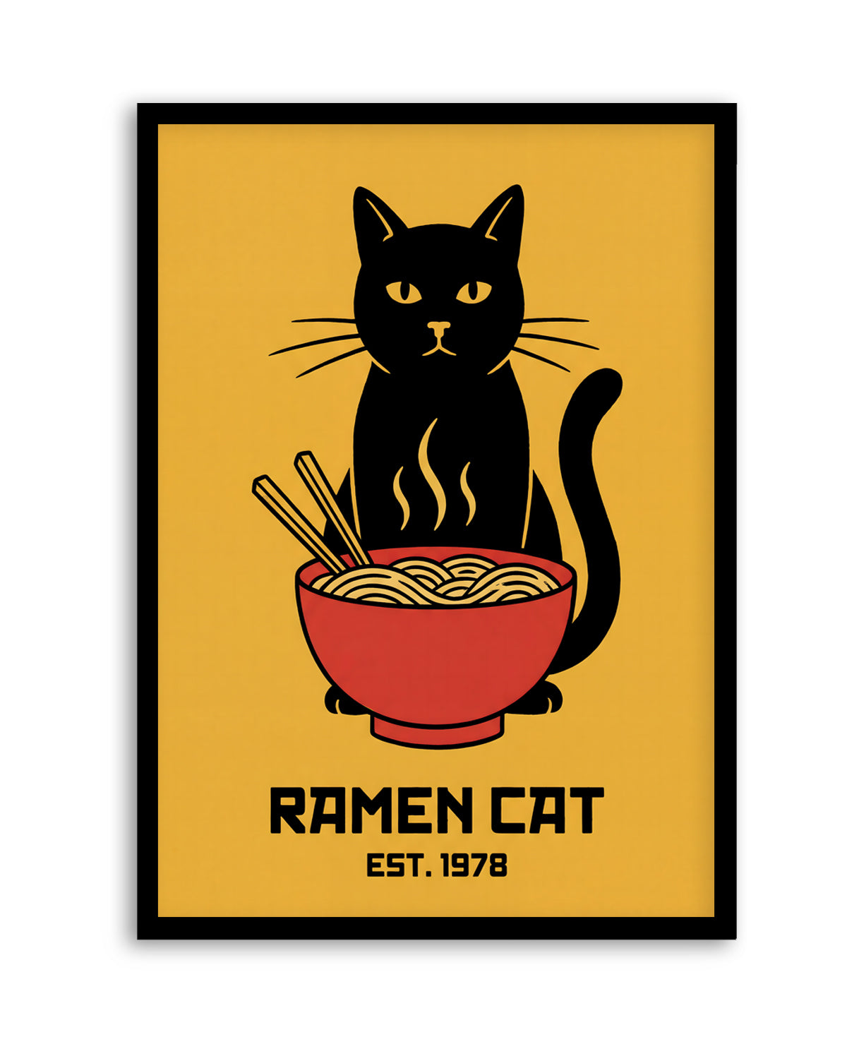 Ramen Cat by Andreas Magnusson | Art Print