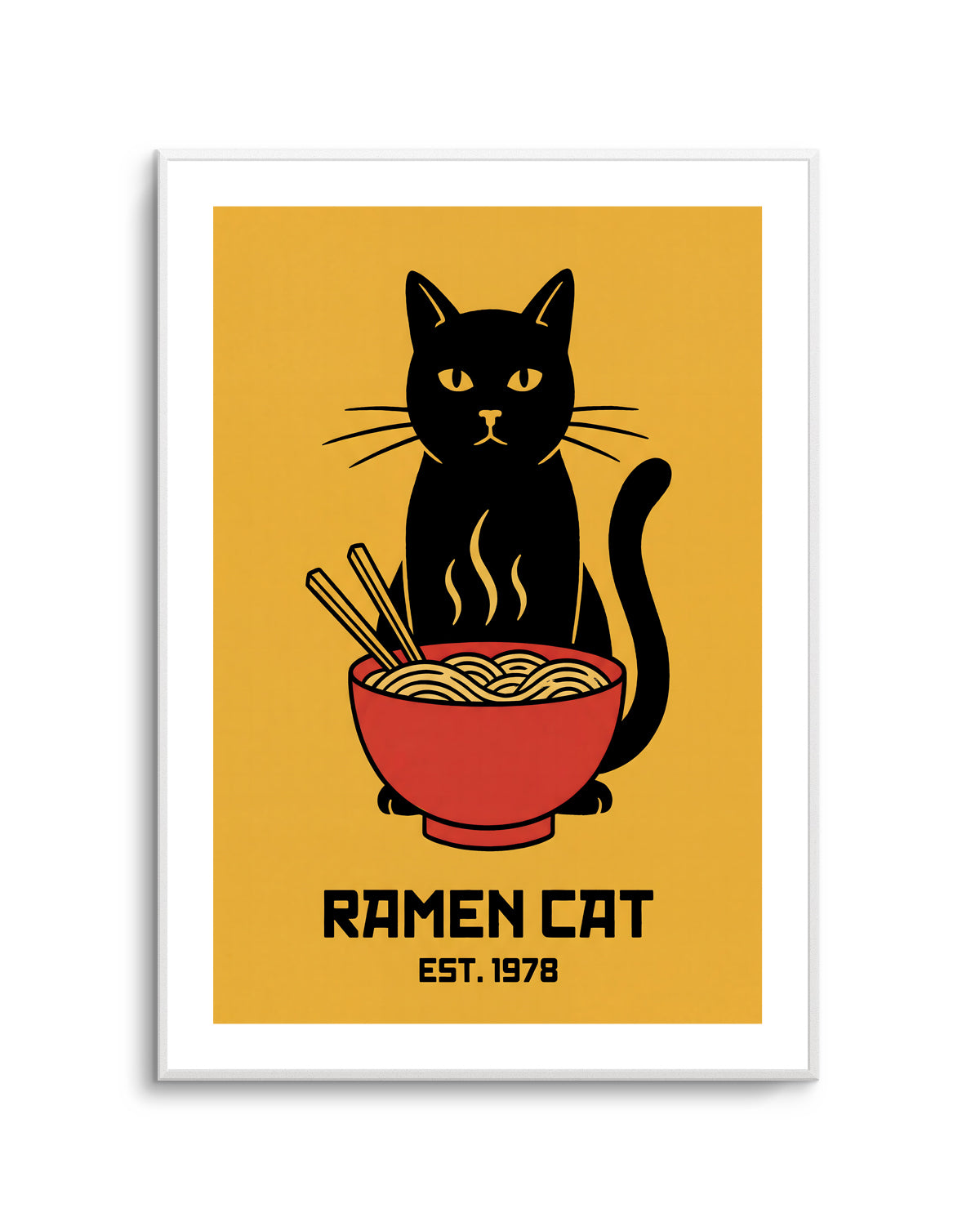 Ramen Cat by Andreas Magnusson | Art Print