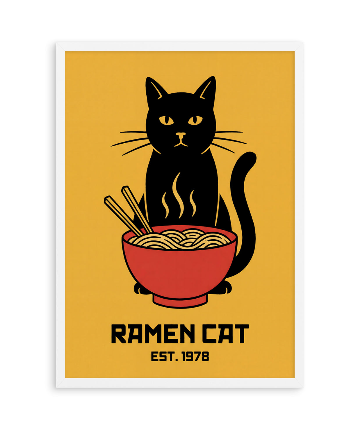 Ramen Cat by Andreas Magnusson | Art Print