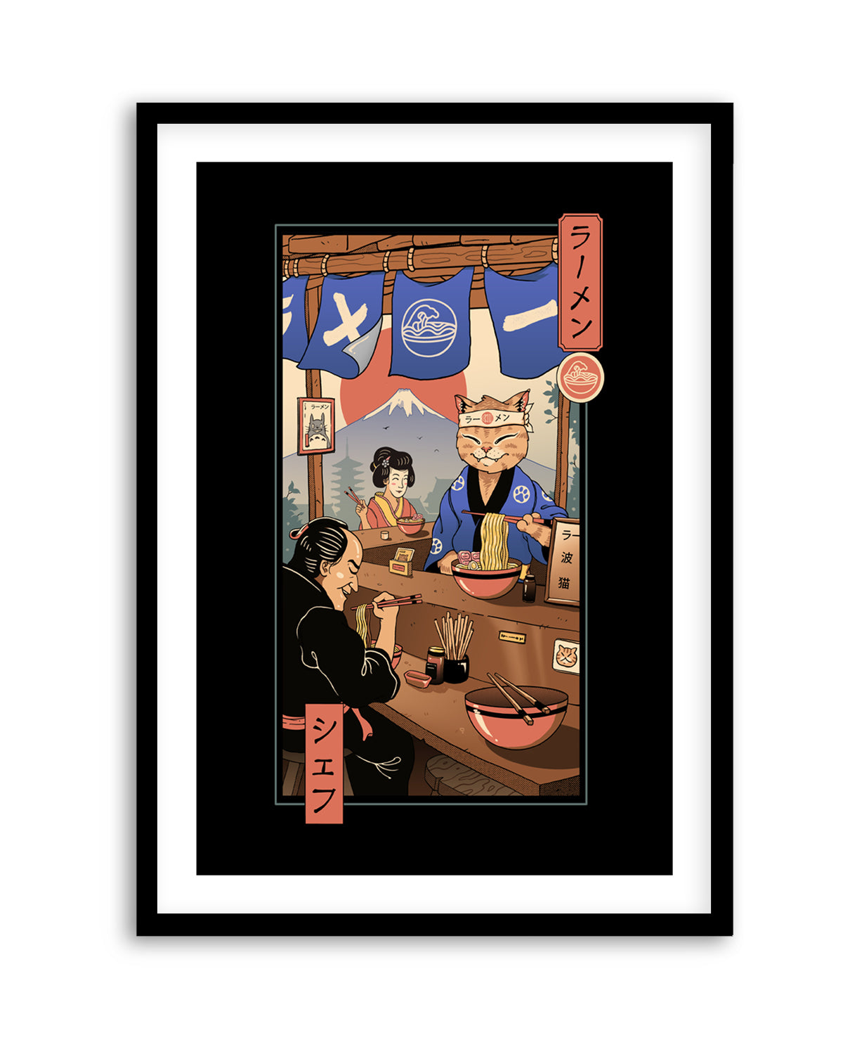Ramen Meowster by Vincent Trinidad | Art Print