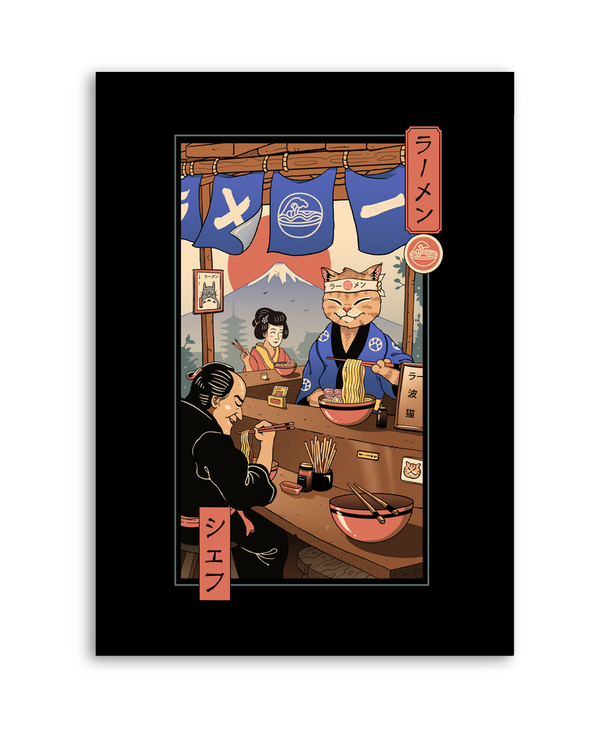 Ramen Meowster by Vincent Trinidad | Art Print