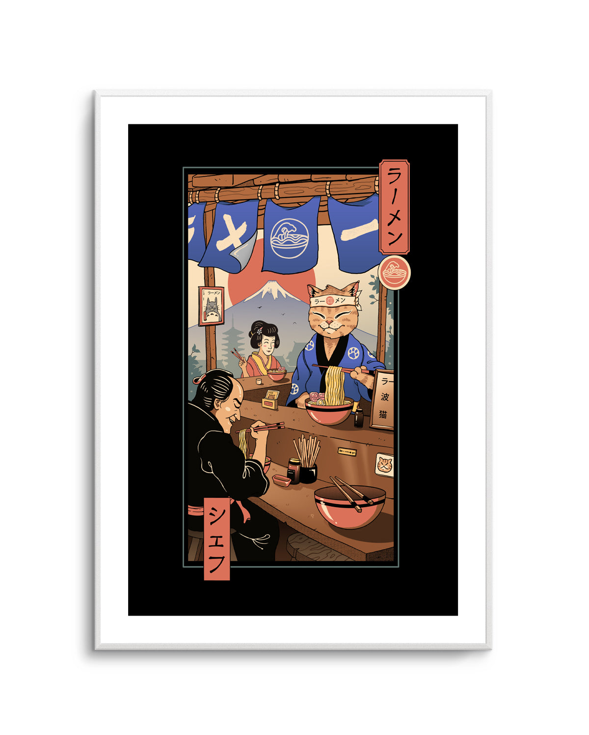 Ramen Meowster by Vincent Trinidad | Art Print