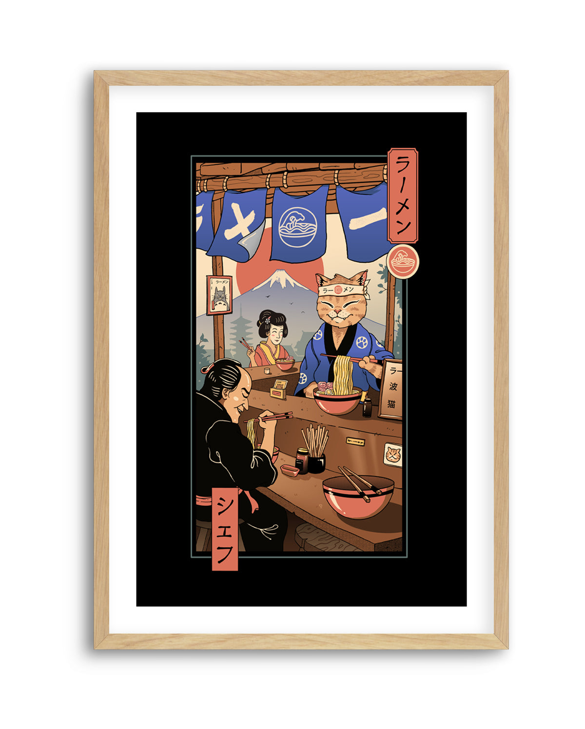 Ramen Meowster by Vincent Trinidad | Art Print