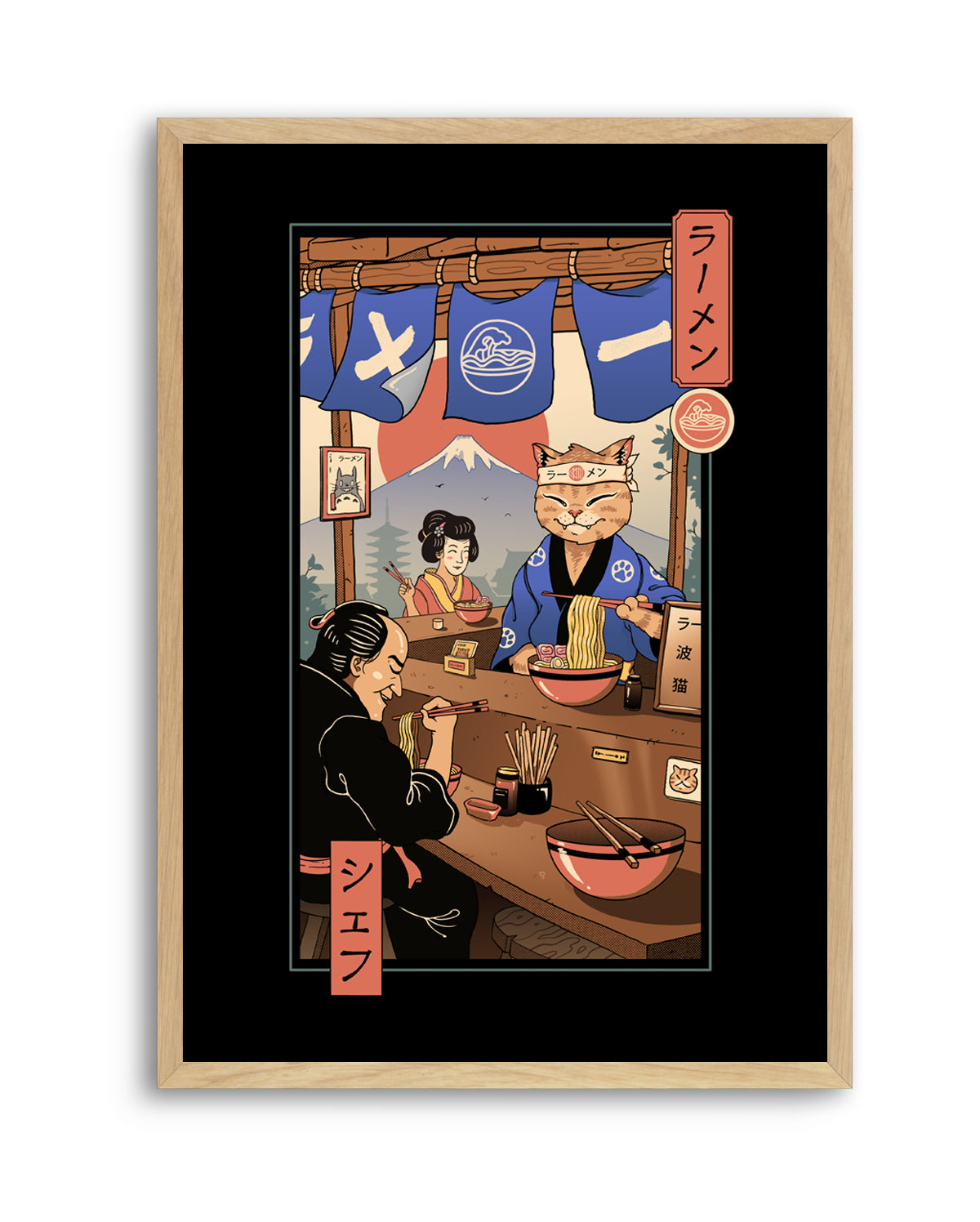 Ramen Meowster by Vincent Trinidad | Art Print