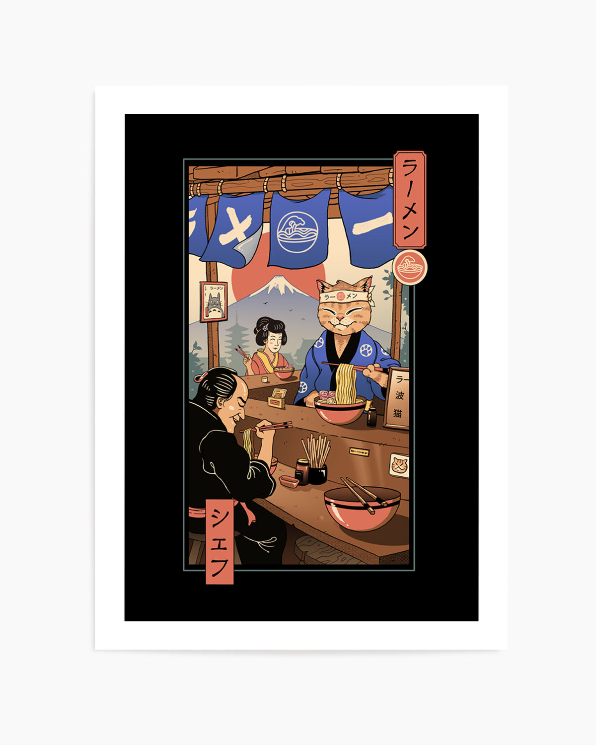 Ramen Meowster by Vincent Trinidad | Art Print