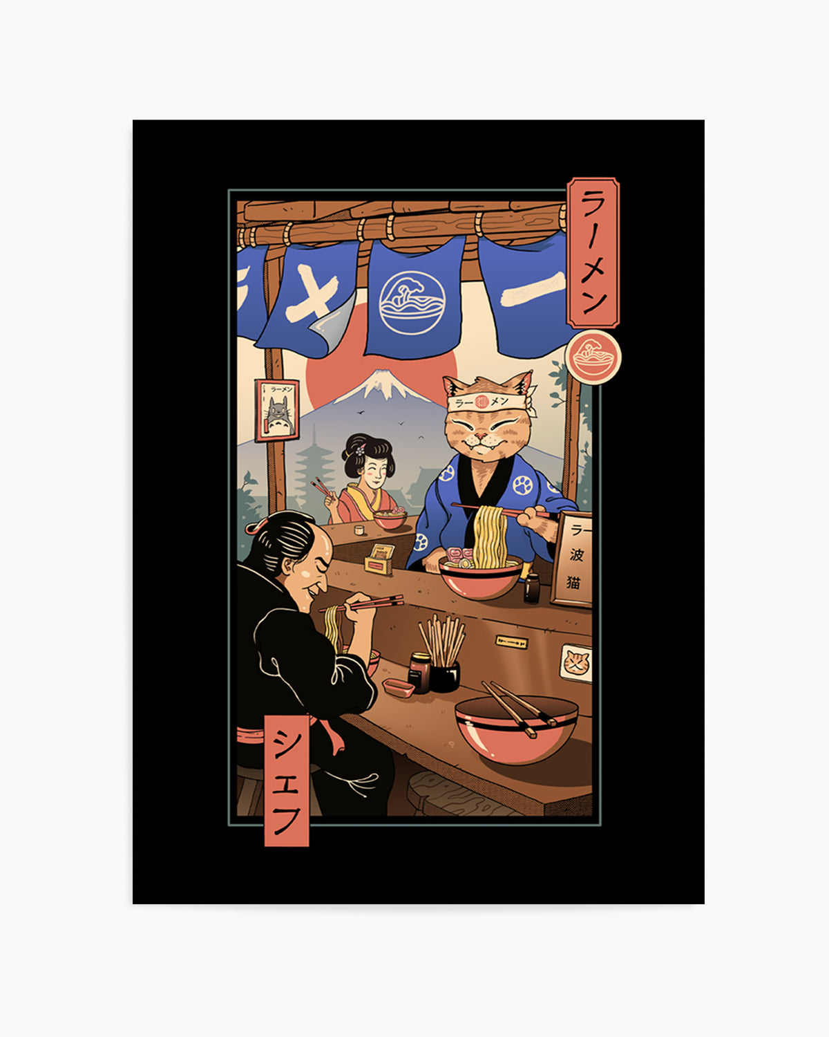 Ramen Meowster by Vincent Trinidad | Art Print
