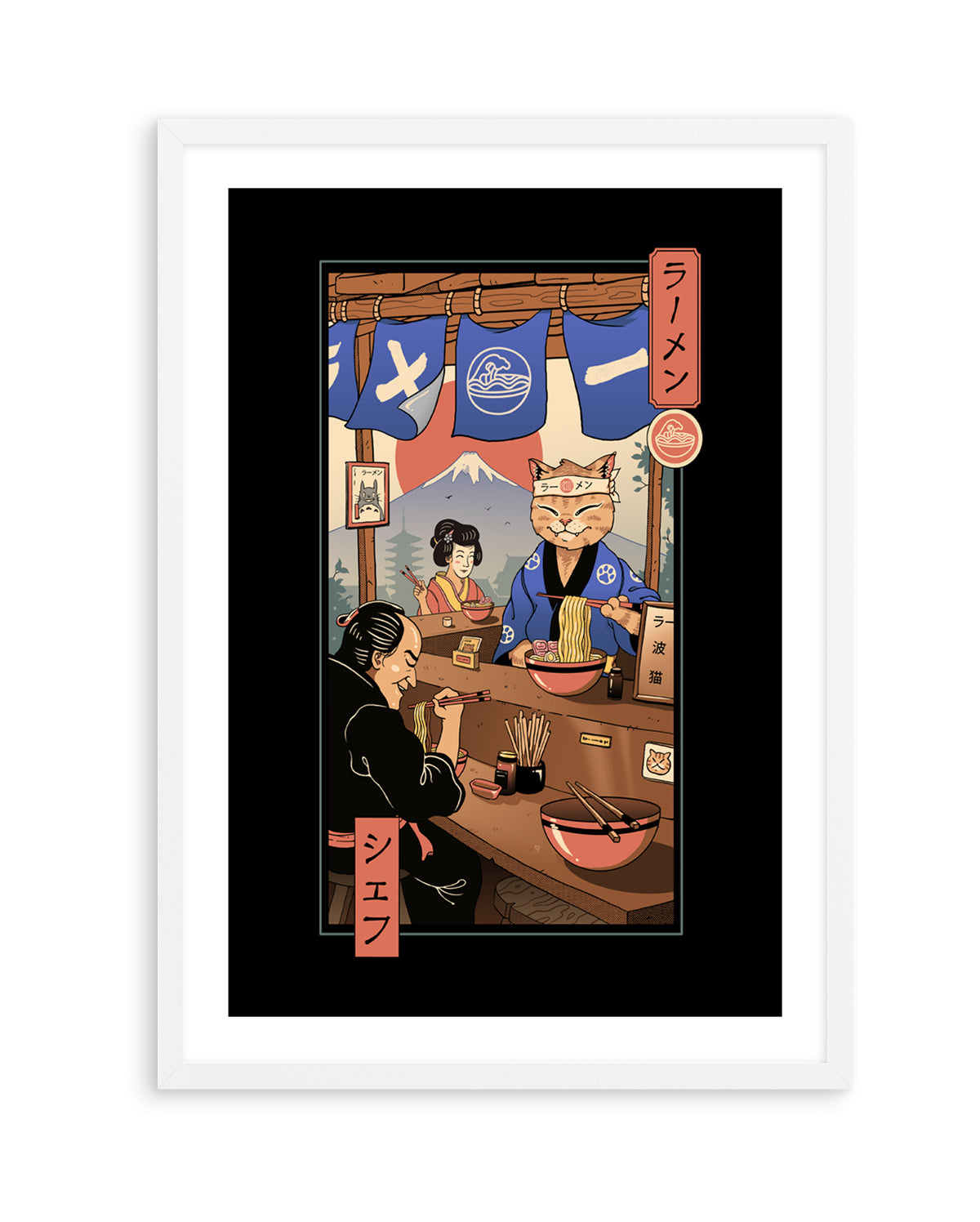 Ramen Meowster by Vincent Trinidad | Art Print