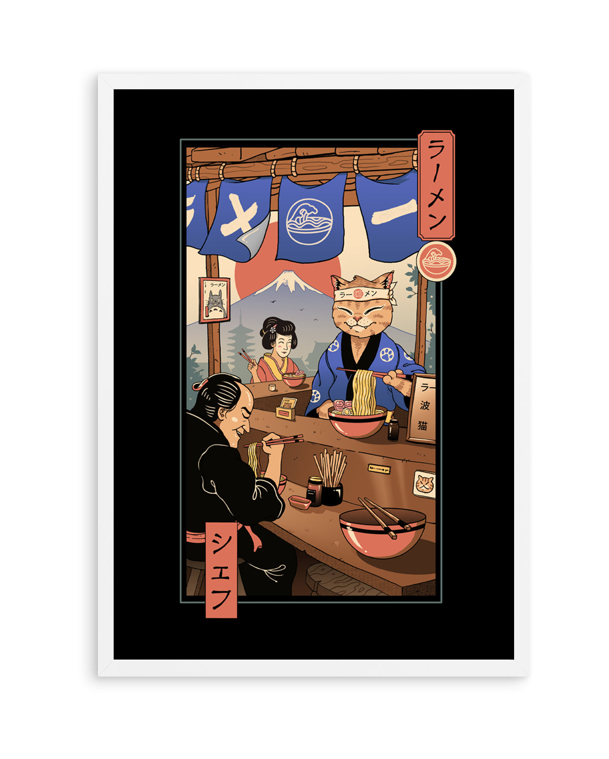 Ramen Meowster by Vincent Trinidad | Art Print