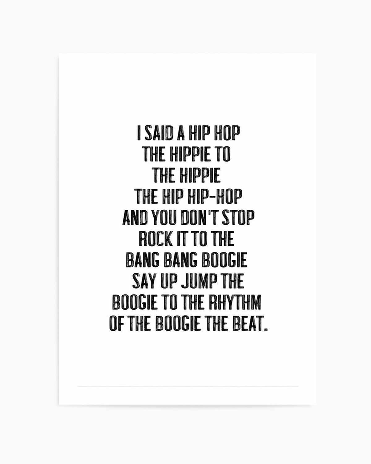 Rappers Delight Art Print