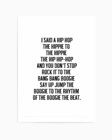 Rappers Delight Art Print from Olive et Oriel where you can shop wallpaper and artworks online
