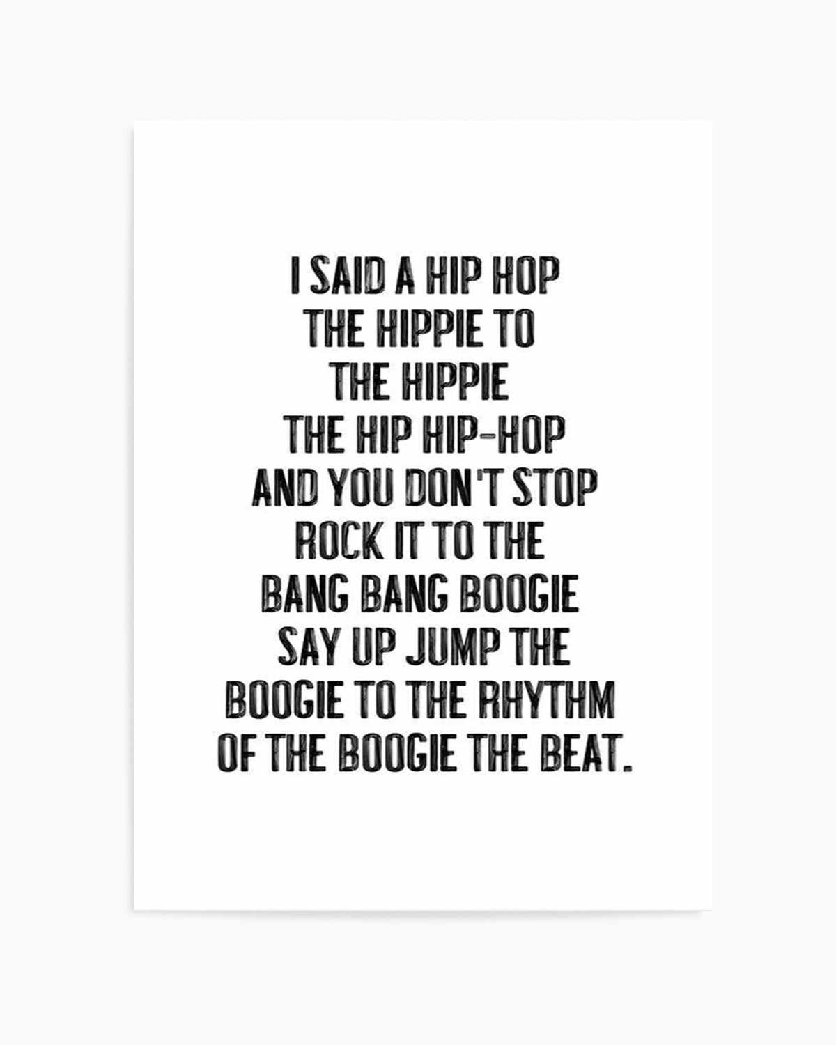 Rappers Delight Art Print