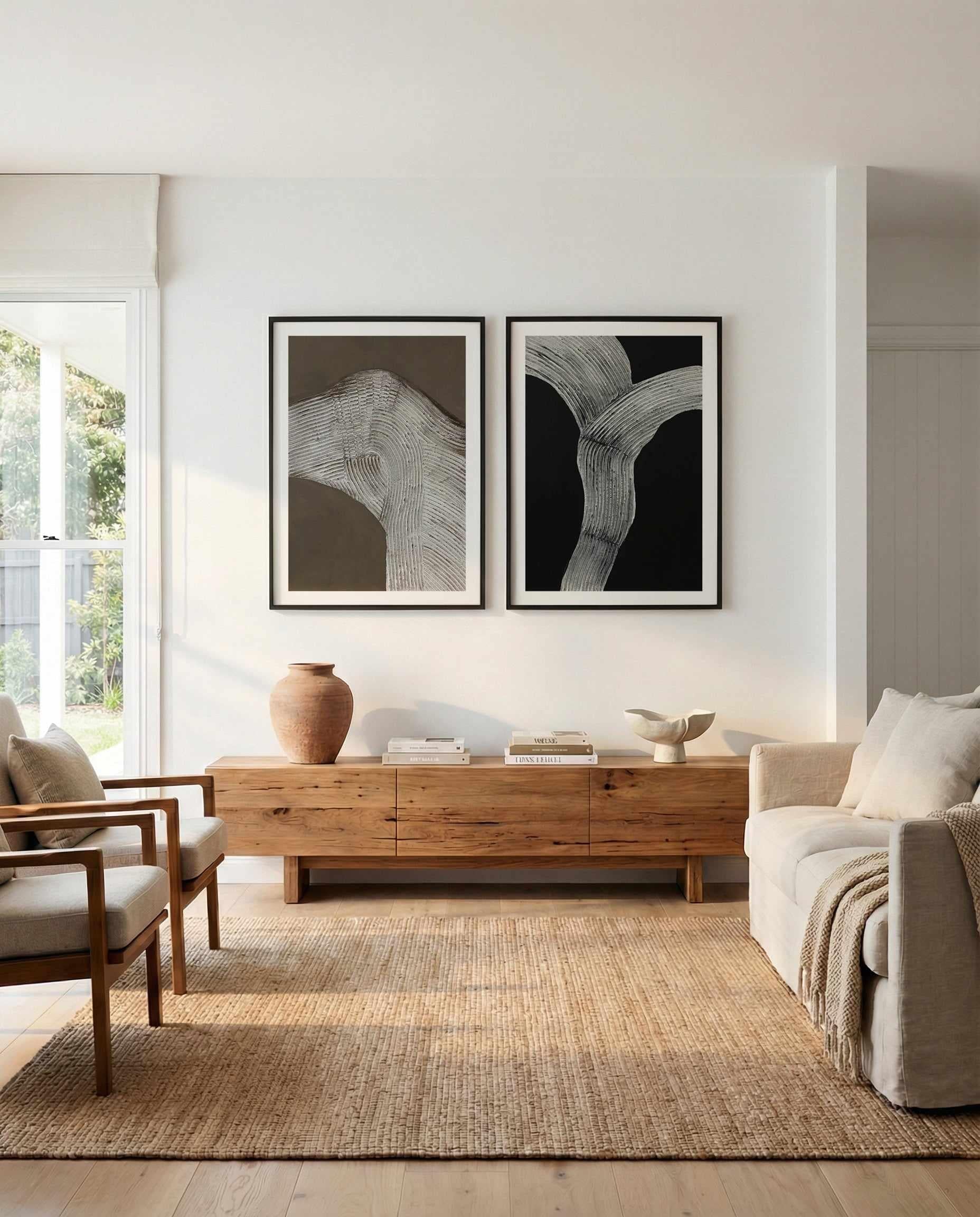 Raw Shape I & II Art Print Set of 2 | Matching Wall Art from Olive et Oriel where you can shop wallpaper and artworks online