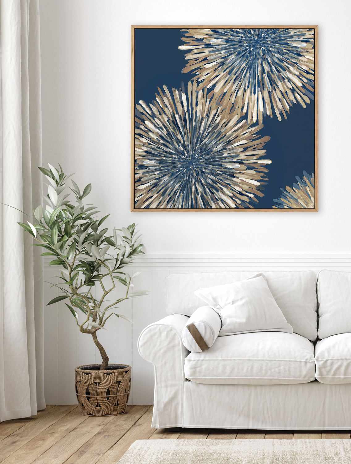 Ray of Burst I | Framed Canvas Art Print