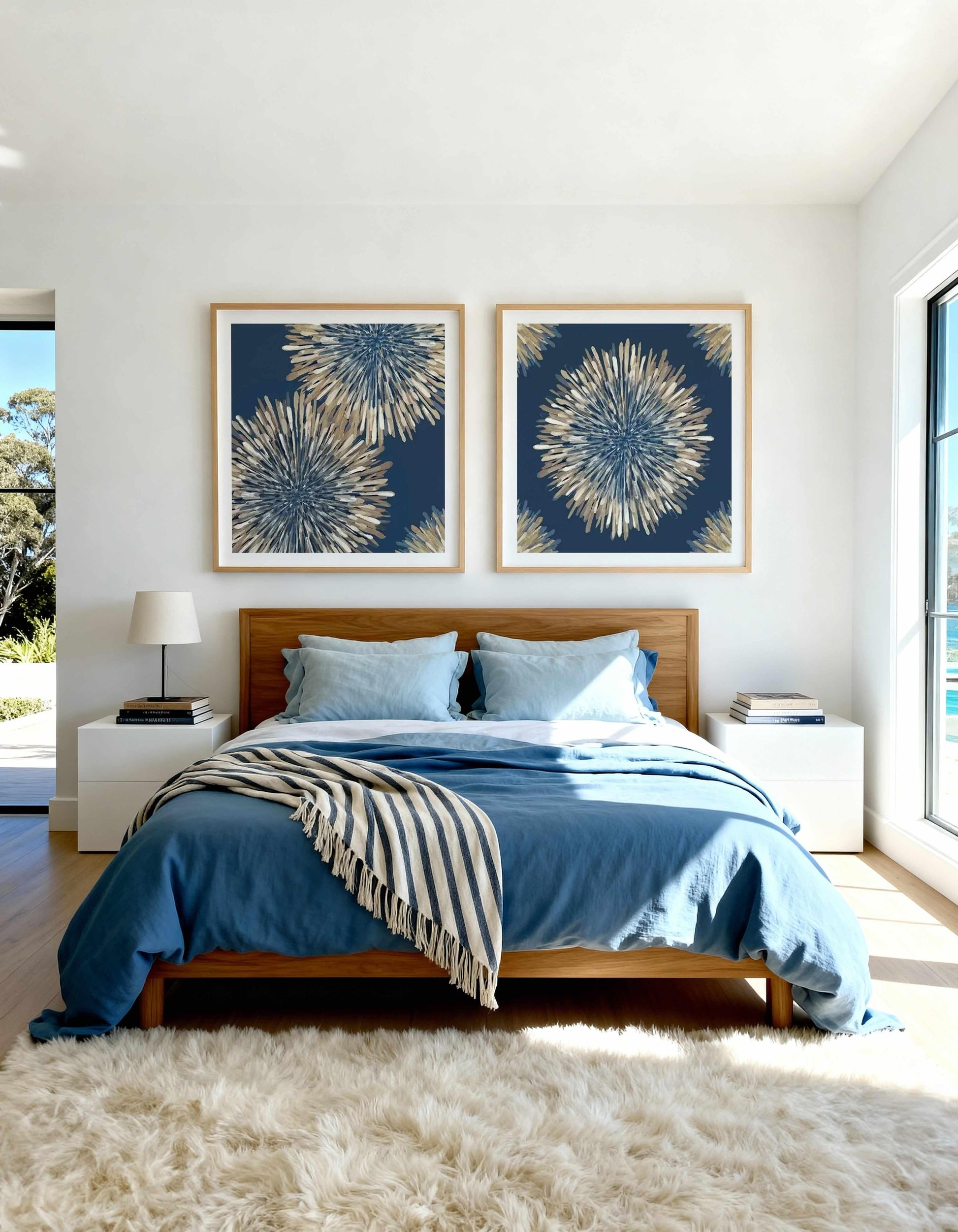 Ray of Burst I & II Art Print Set of 2 | Matching Wall Art from Olive et Oriel where you can shop wallpaper and artworks online
