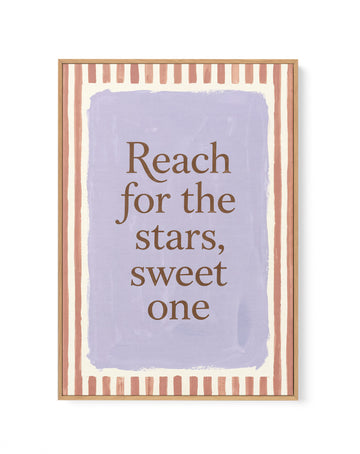Reach For The Stars, Sweet One | Framed Canvas Wall Art