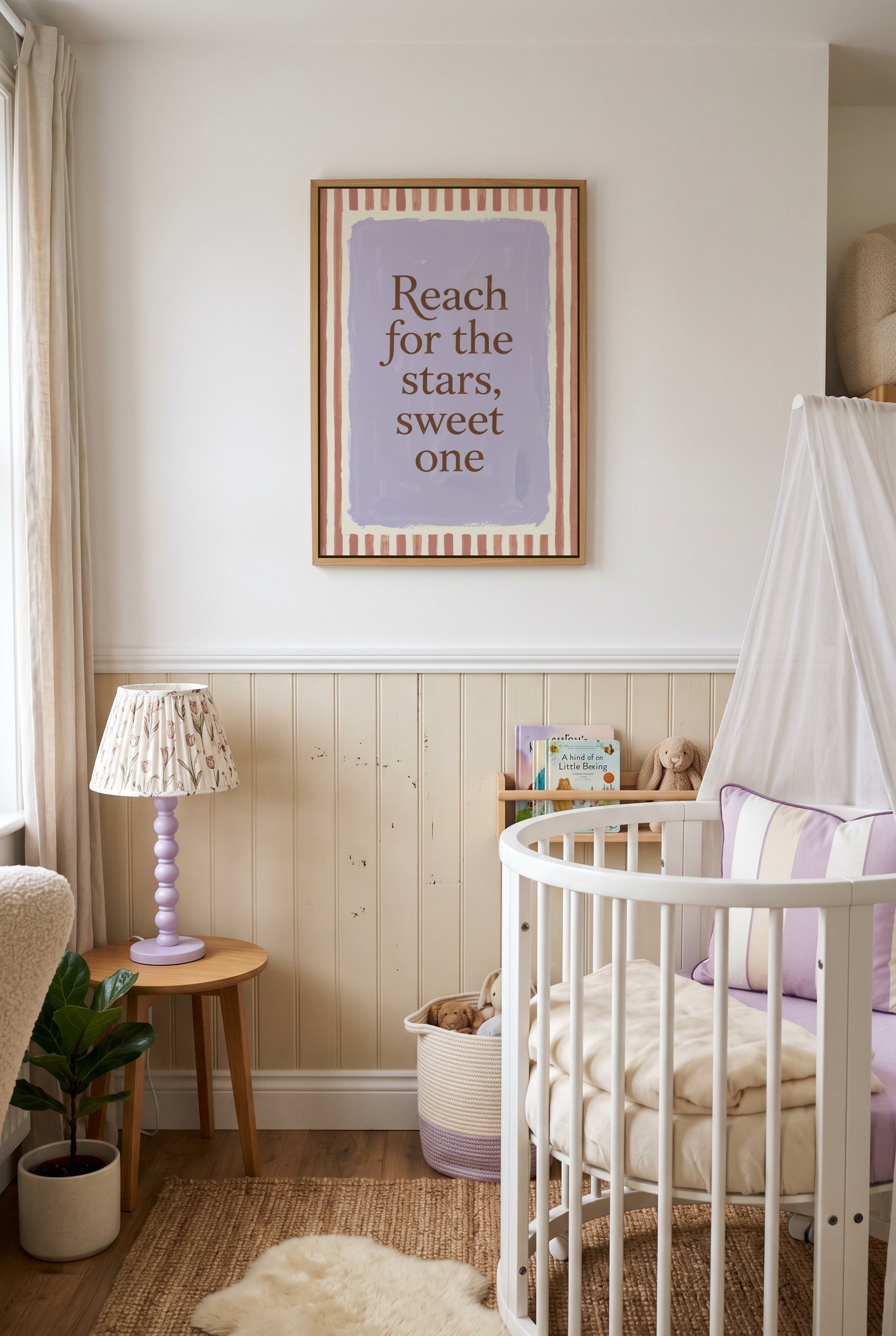 Reach For The Stars, Sweet One | Framed Canvas Art Print