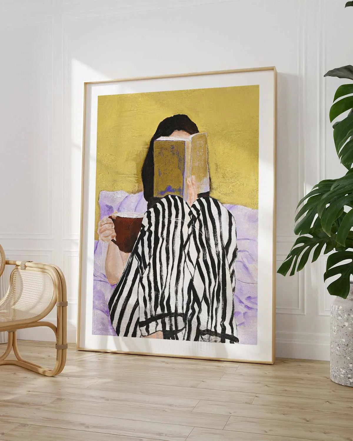 Reading by Design Fabrikken Art Print from Olive et Oriel where you can shop wallpaper and artworks online