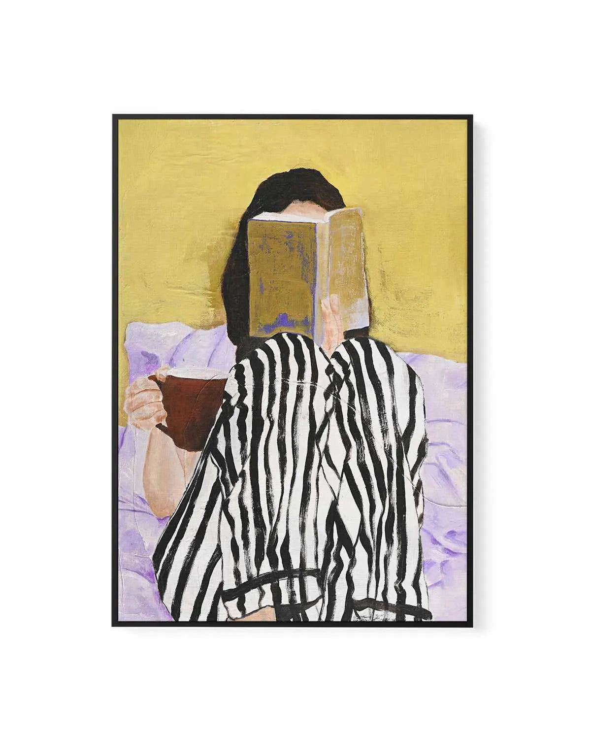 Reading by Design Fabrikken | Framed Canvas Art Print from Olive et Oriel where you can shop wallpaper and artworks online