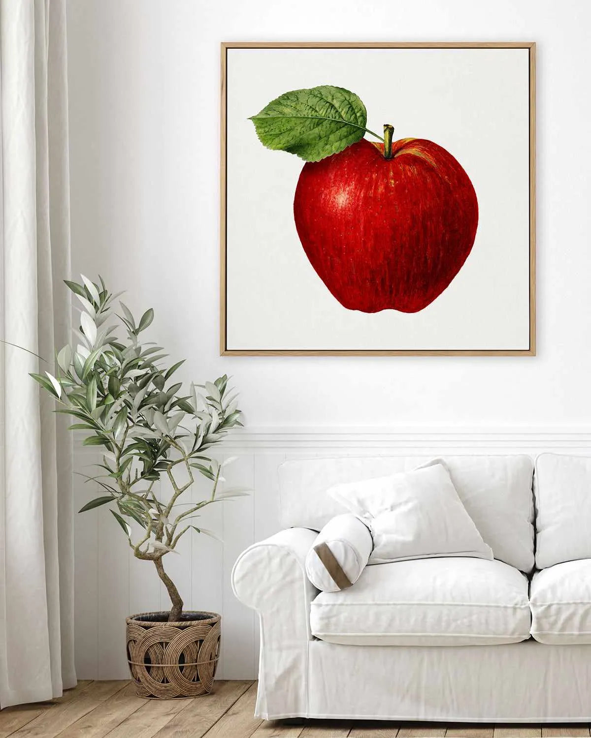 Red Apple Vintage Poster | Framed Canvas Art Print from Olive et Oriel where you can shop wallpaper and artworks online