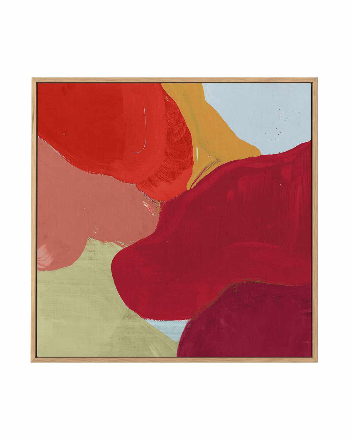 Red Clouds I | Framed Canvas Art Print