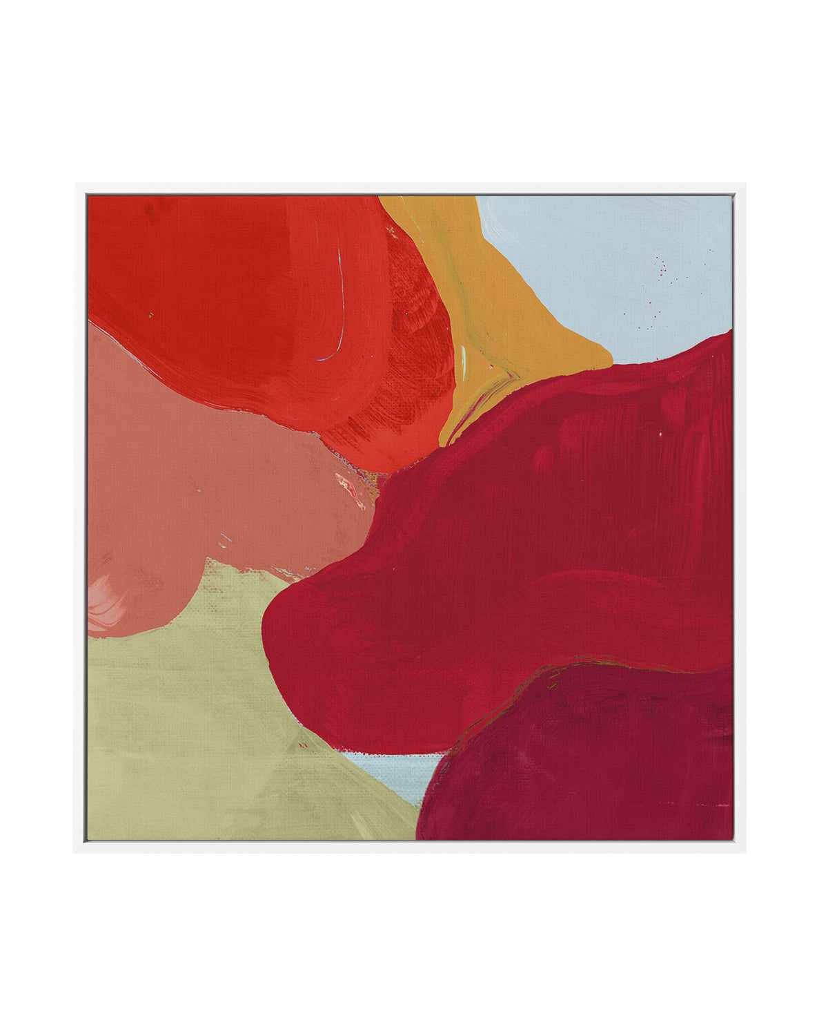 Red Clouds I | Framed Canvas Art Print