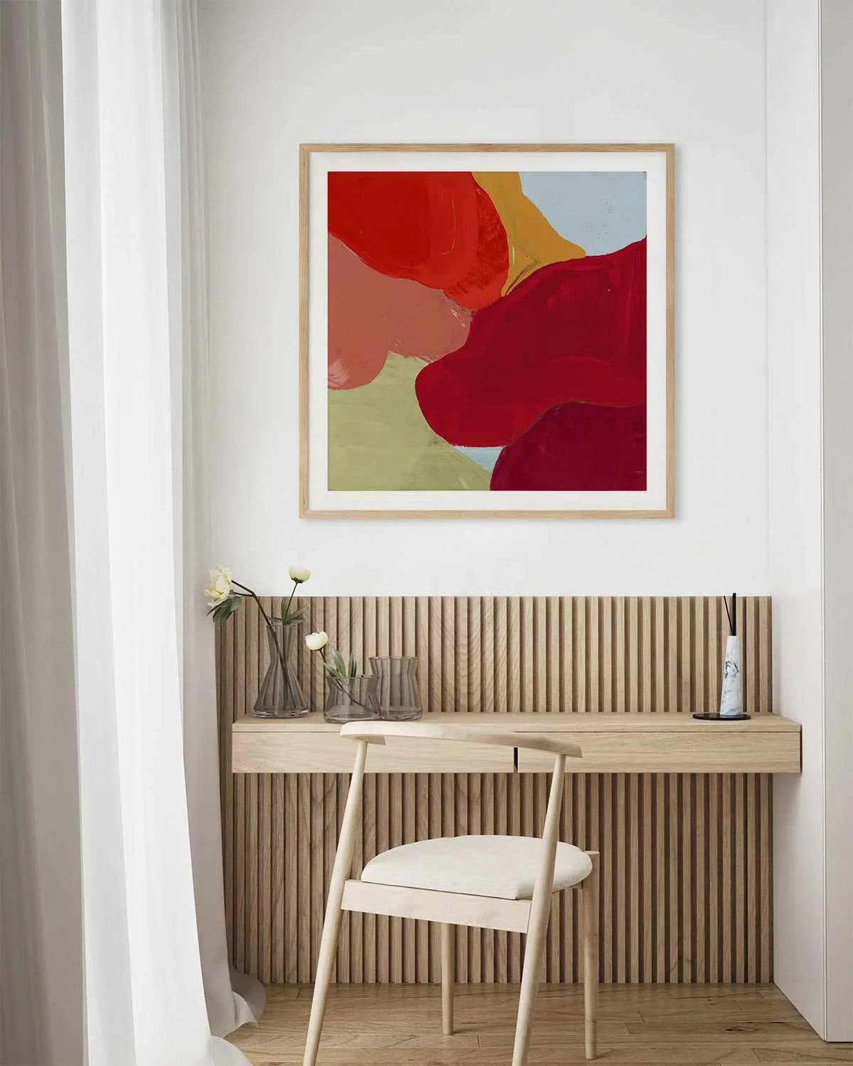 Red Clouds I Art Print from Olive et Oriel where you can shop wallpaper and artworks online