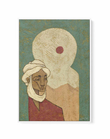 Red Desert Sun by Julie Celina | Framed Canvas Art Print from Olive et Oriel where you can shop wallpaper and artworks online